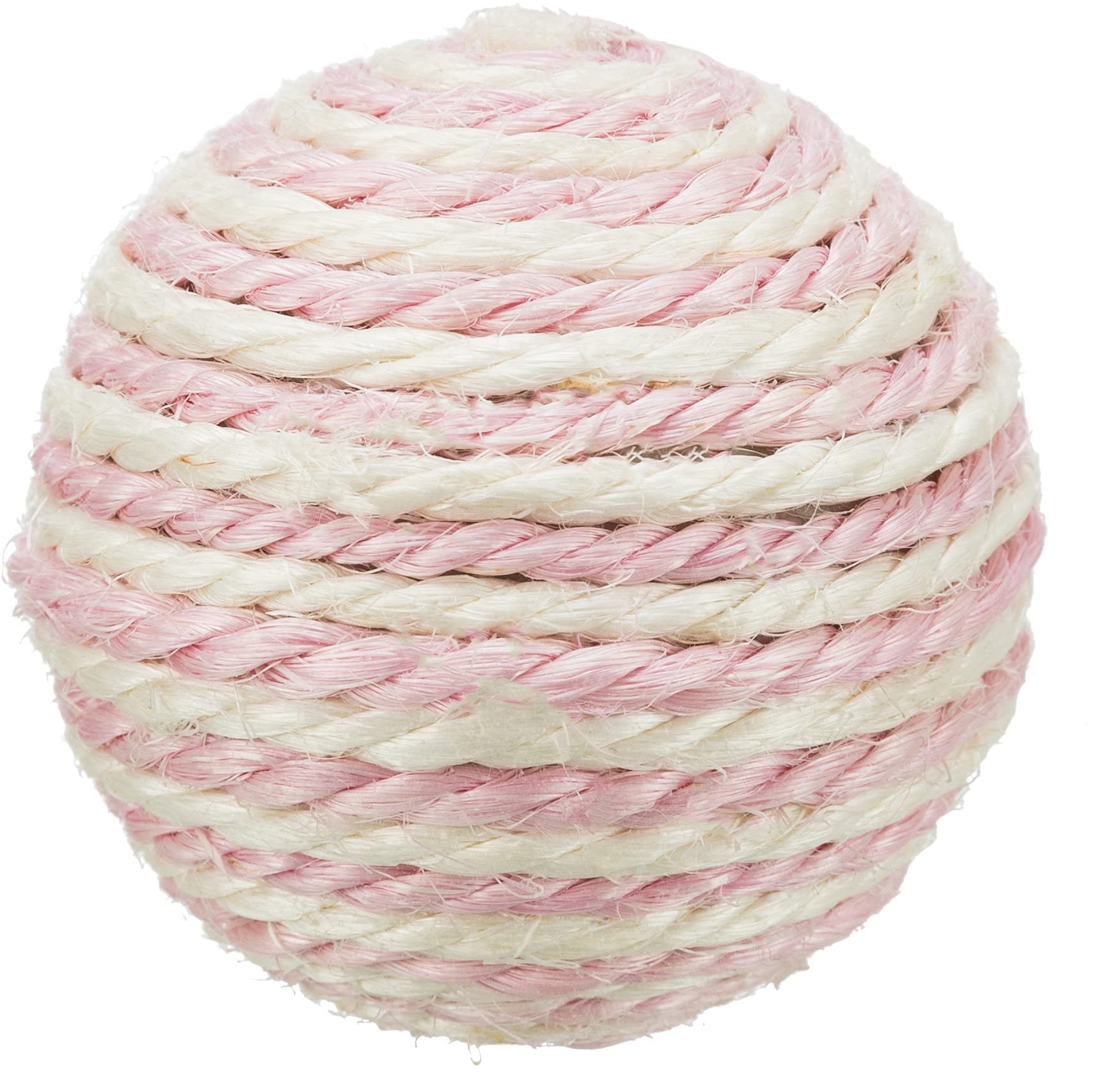 Trixie Sisal Rope Ball Toy For Cats | Durable NonToxic Cat Teaser Toy | Pack Of 4 | Encourages Hunting Instincts, Interactive P