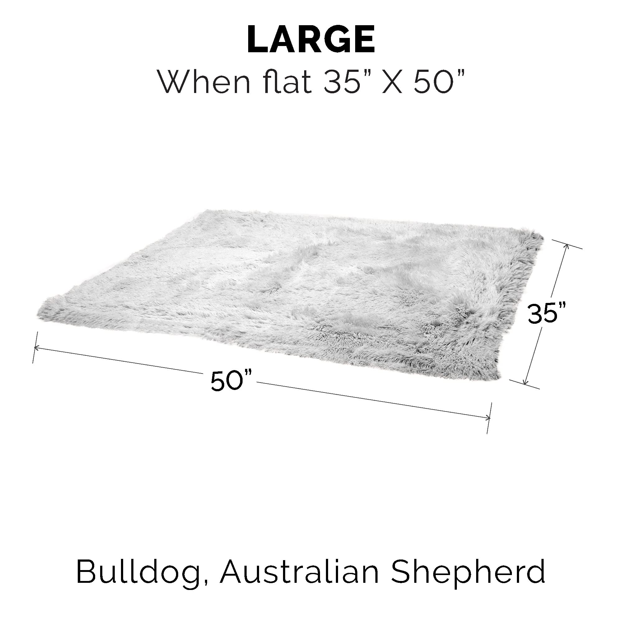 Furhaven Waterproof Throw Blanket For Dogs & Indoor Cats, Washable - Shaggy Plush Calming Long Faux Fur & Velvet Dog Blanket - M