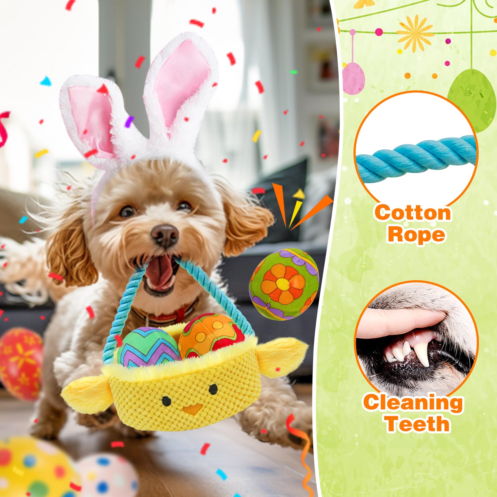 Lepawit Hide and Seek Dog Toys, Turkey Squeaky Interactive Puzzle Dog Toys for Boredom and Stimulation, Dog Enrichment Toys for