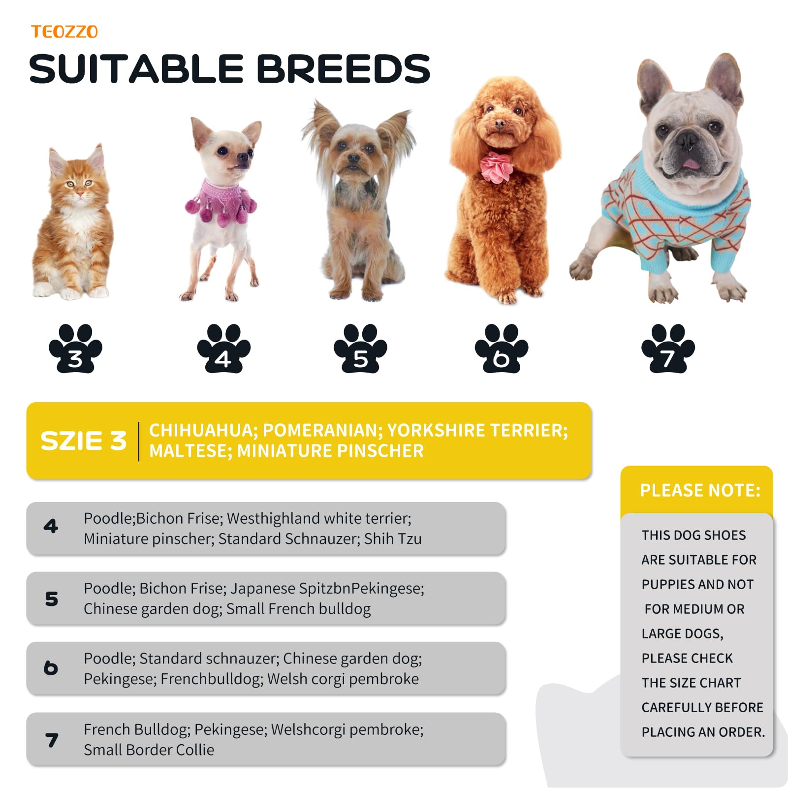 Teozzo Dog Shoes For Hot Pavement, Anti-Slip Sole Dog Boots & Paw Protector Dog Booties With Reflective Straps Dog Shoes For Sma