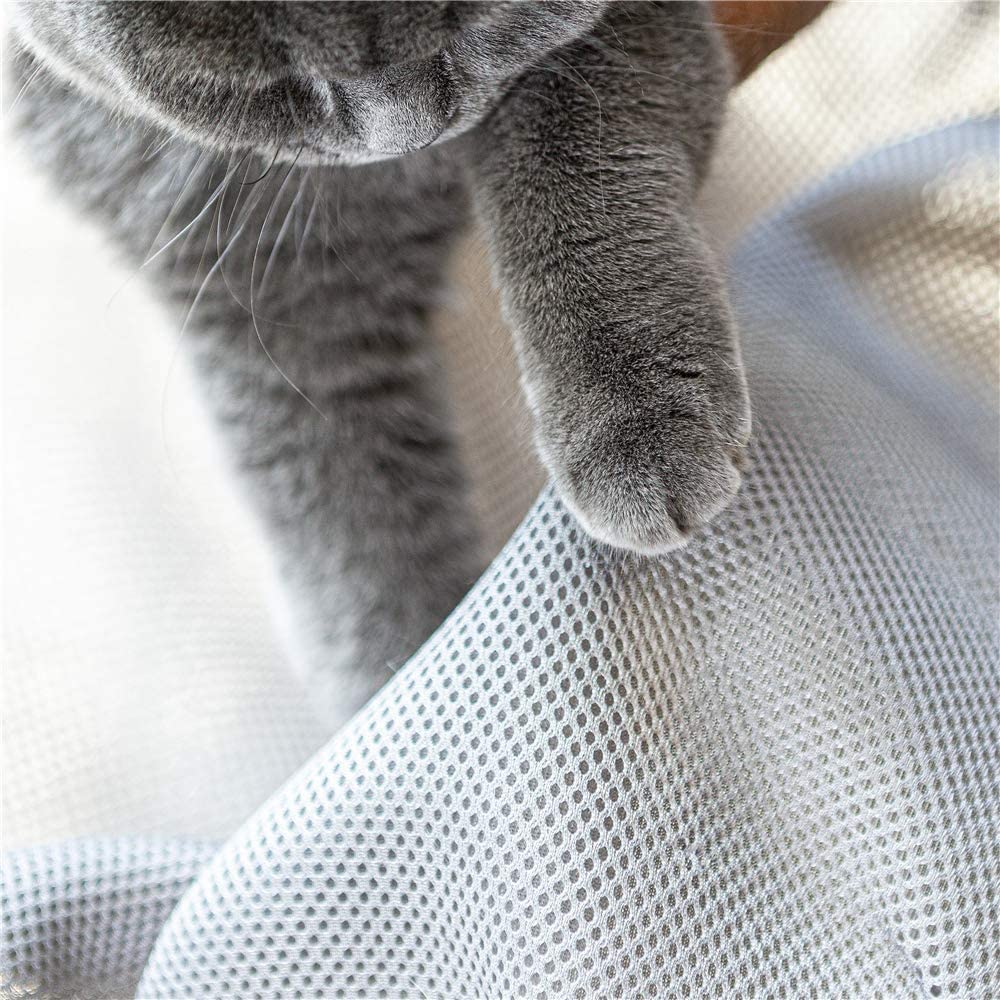 Junspow Cat Bed Dedicated Replacement Net Cover Soft Durable Breathability (Grey)