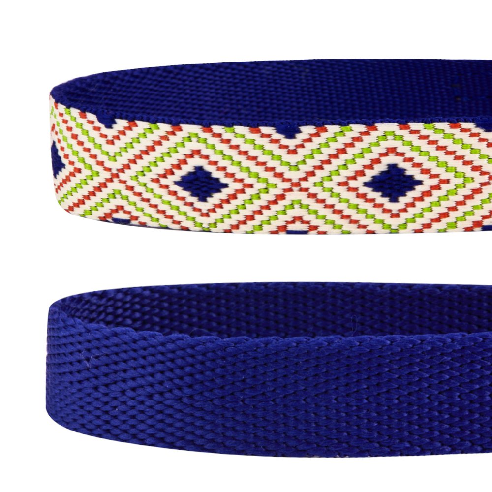 Blueberry Pet Pack Of 2 Multiple Patterns Mix And Match Stunning Diamonds Adjustable Dog Collar With Detachable Green Bow Tie, Small, Neck 12'-16'