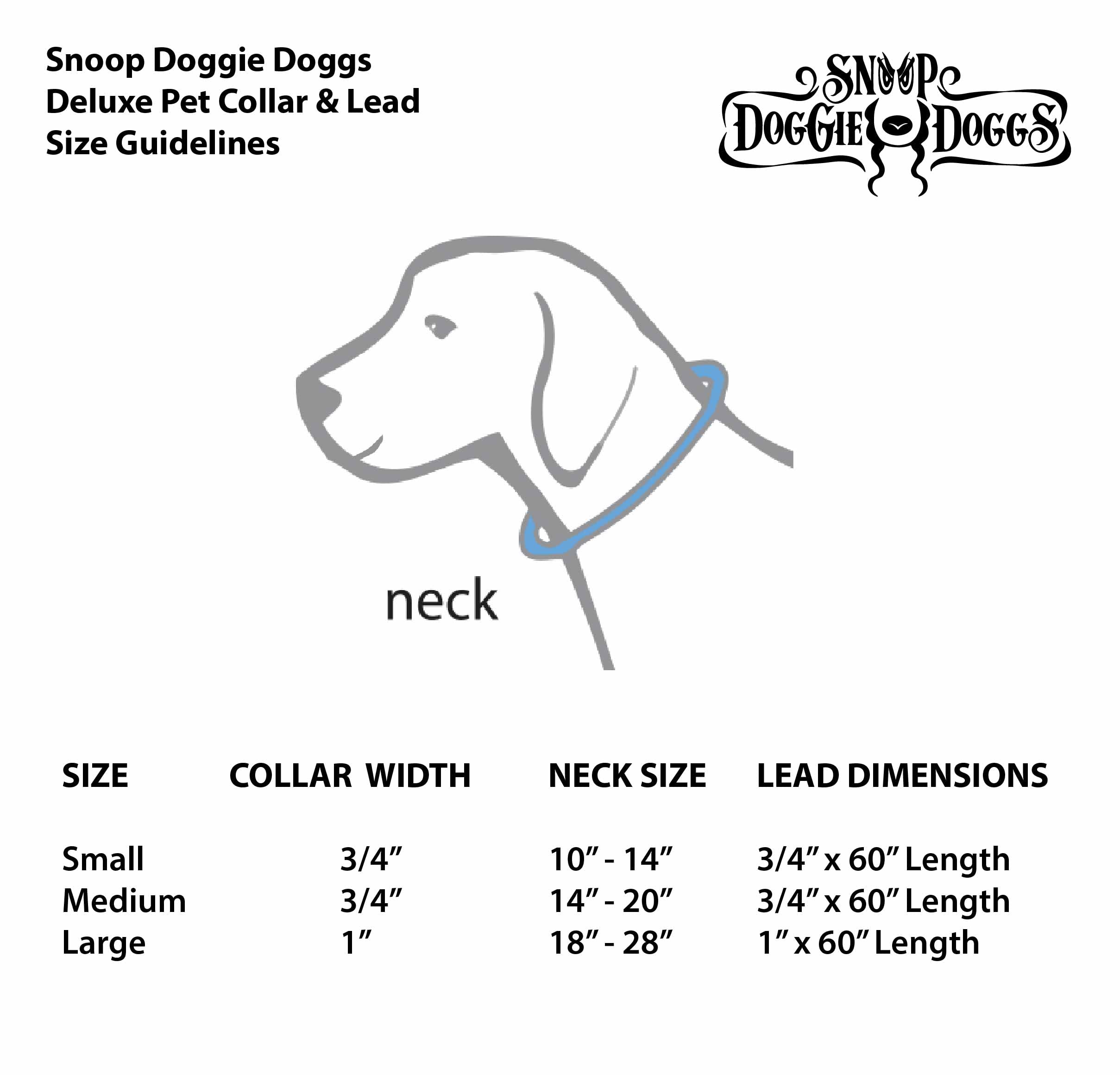 Snoop Doggie Doggs Deluxe Pet Leash, Halftime, 60 X 1 Inch