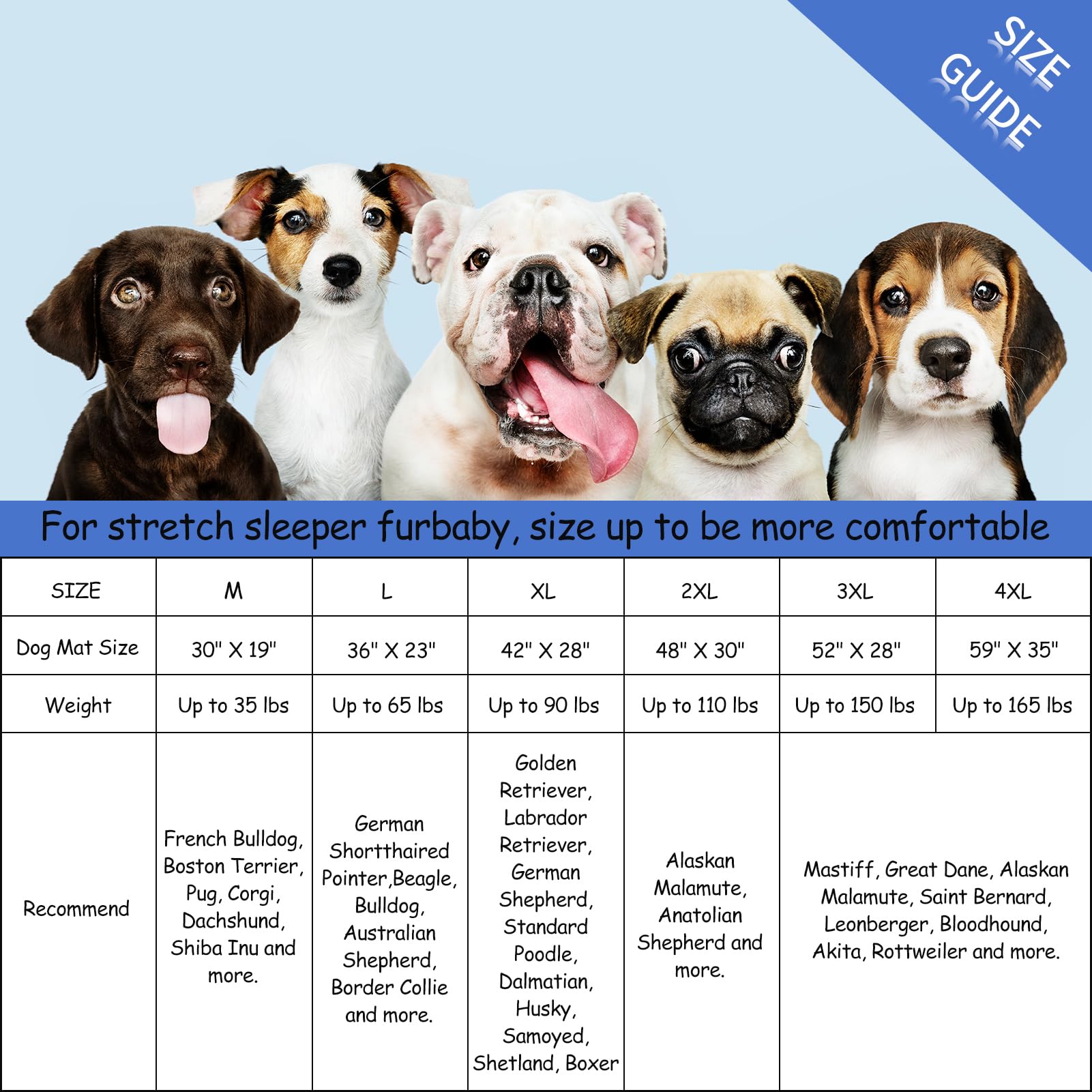 Dog Crate Mat, Ultra Soft Dog Bed Mat for Sleeping with Anti-Slip Bottom, Washable Dog Mat Kennel Pad for Large Medium Small Dog