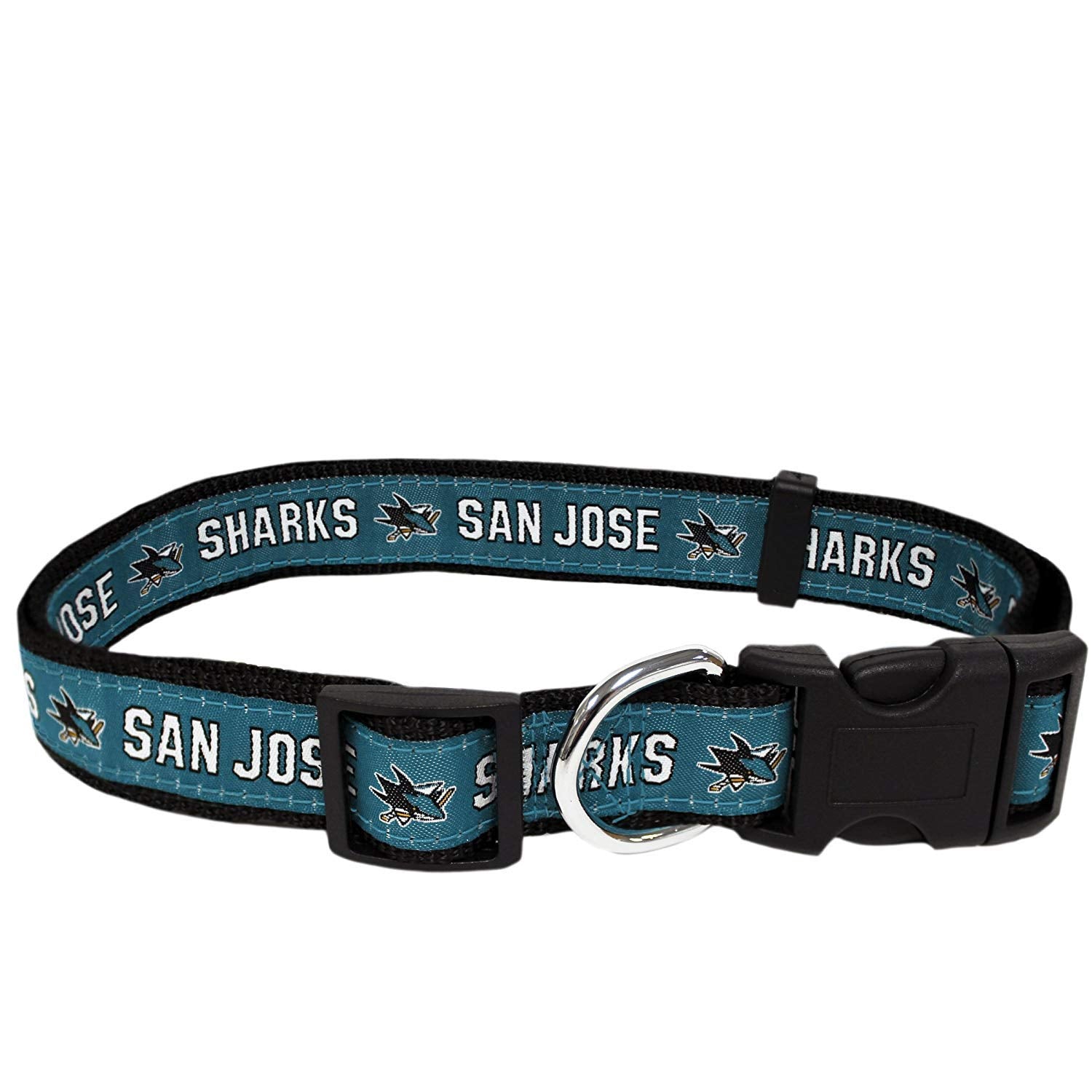 Pets First Nhl San Jose Sharks Collar For Dogs & Cats, Large. - Adjustable, Cute & Stylish! The Ultimate Hockey Fan Collar!
