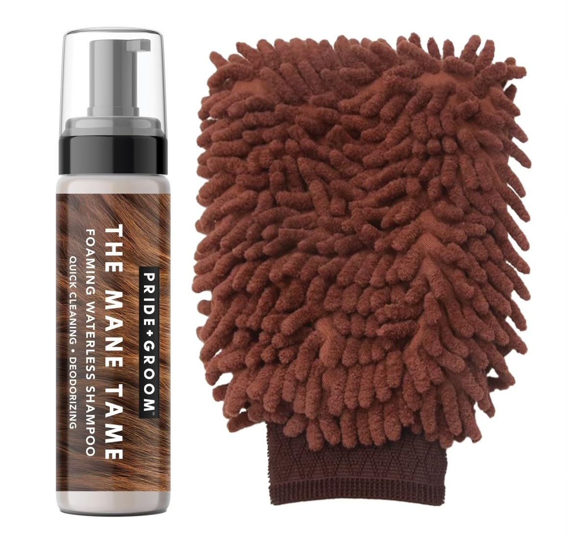 Pride And Groom The Mitt Kit: A Waterless Bath For Dogs - Foaming Dry Shampoo And A Pet Sensitive Glove For A Rinse Free Cleanse