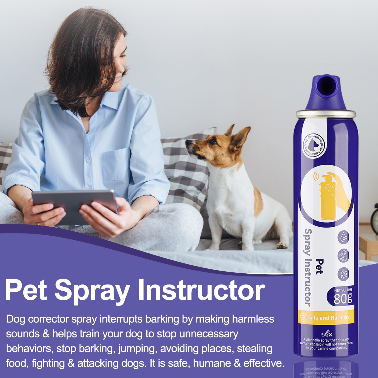 Kdszjdv Corrector Spray Dog Trainer 6 Pack 80Ml Dog Corrector Spray To Dogs From Stopping Unwanted Behaviors Pet Trainer Spray,
