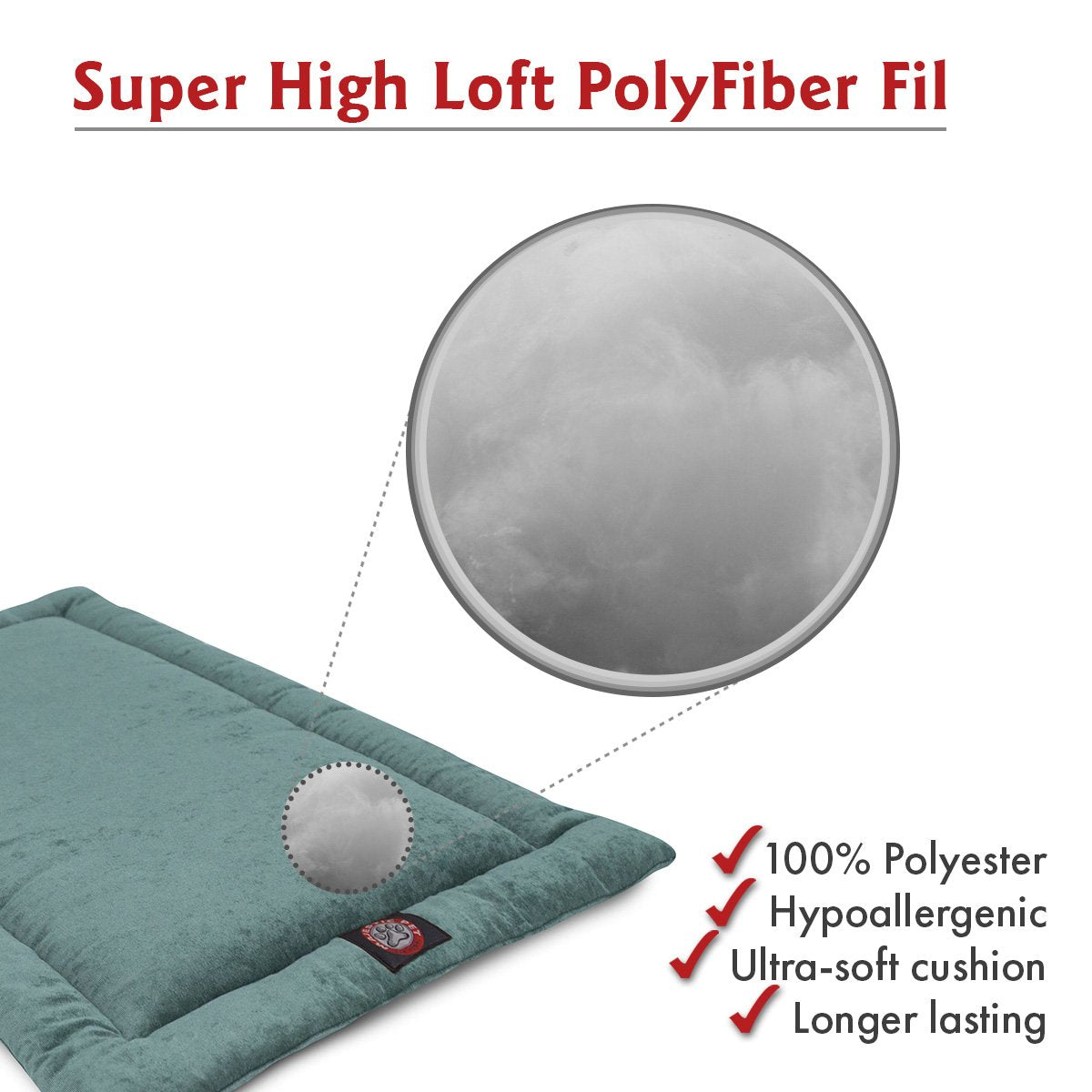 42' Villa Azure Blue Crate Dog Bed Mat By Majestic Pet Products