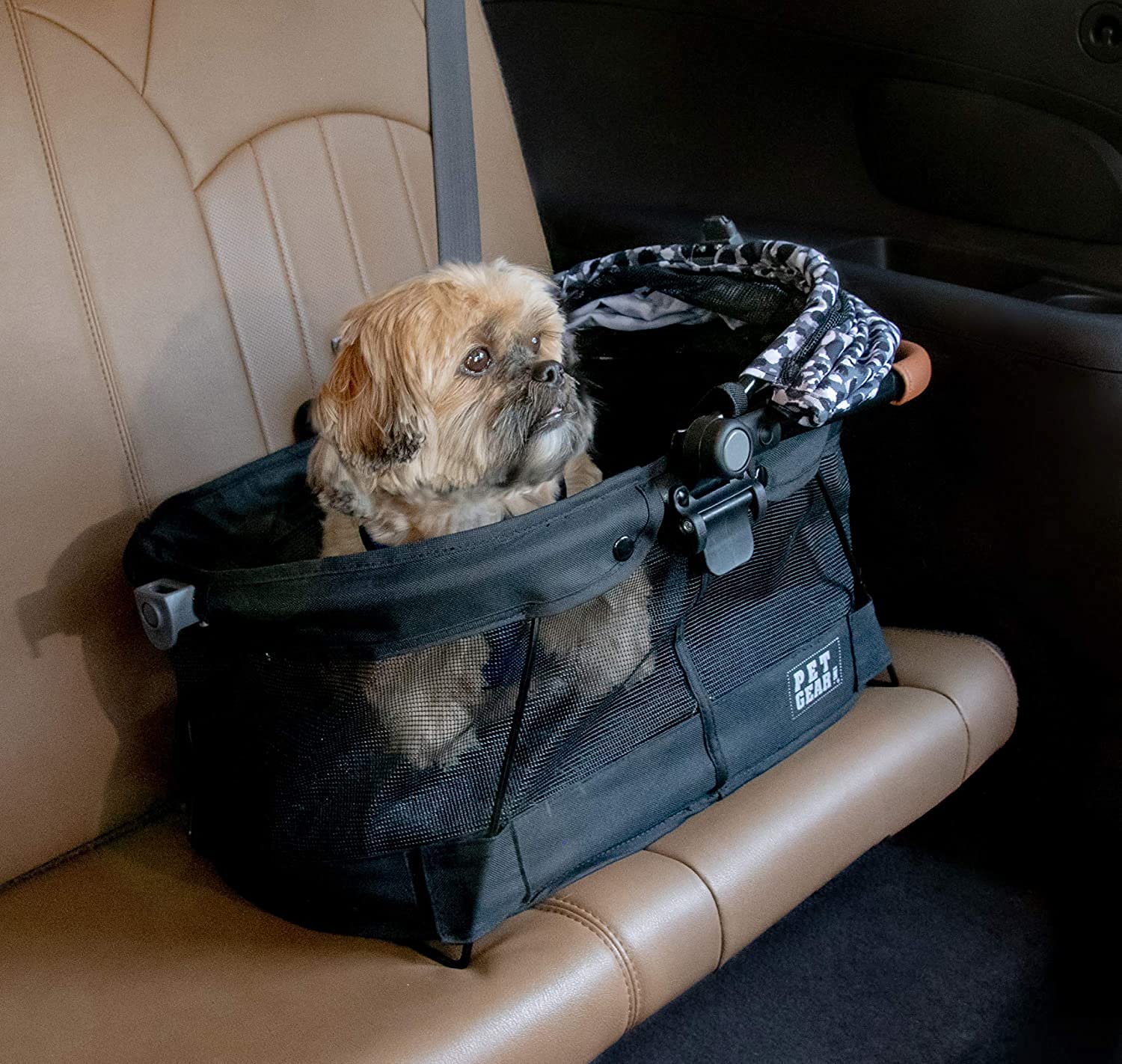 Pet Gear View 360 Pet Carrier & Car Seat With Booster Seat Frame For Small Dogs & Cats, Mesh Ventilation, Push Button Entry, No Tools Required, 4 Colors