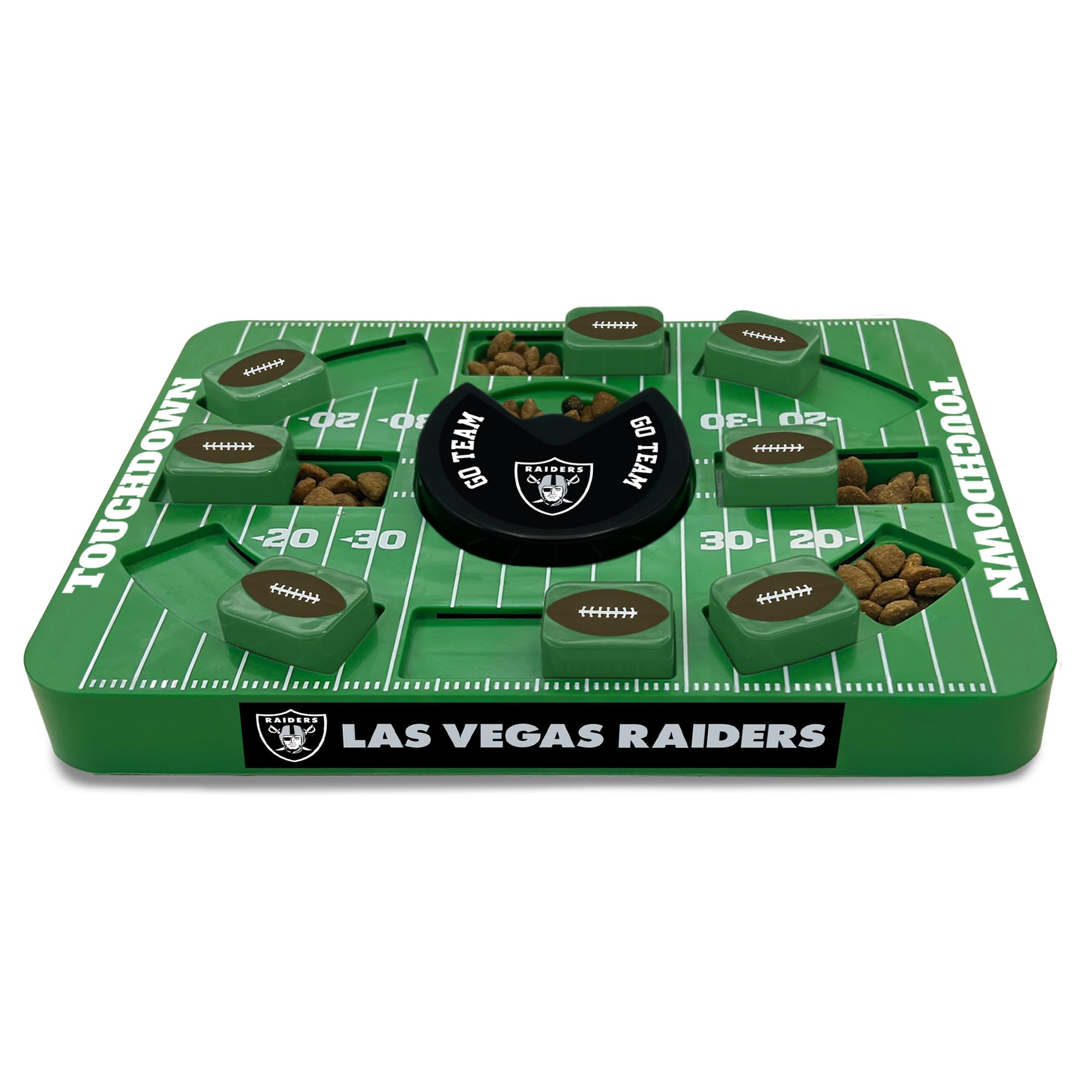 Pets First Nfl Las Vegas Raiders Large Puzzle Toy - New Large Size, Interactive Treat Toy, Dog Slow Feeding Puzzle