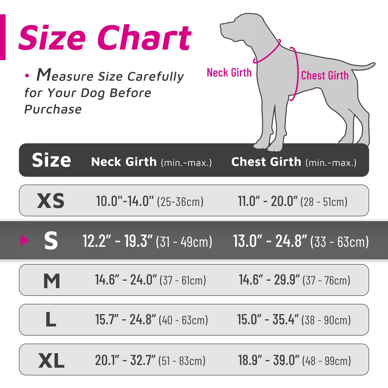 Eagloo Dog Harness Small Sized Dog, No Pull Service Vest With Reflective Strips And Control Handle, Adjustable And Comfortable For Easy Walking, No Choke Pet Harness With 2 Metal Rings, Rose Red, S