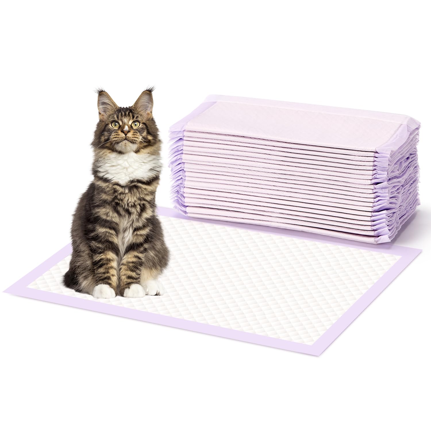 Cat Pads Refills for Litter Box: Cat Litter Mat for Tidy Cats Breeze Litter System - Thickened 6-Layer Super Absorbent Breeze Pa