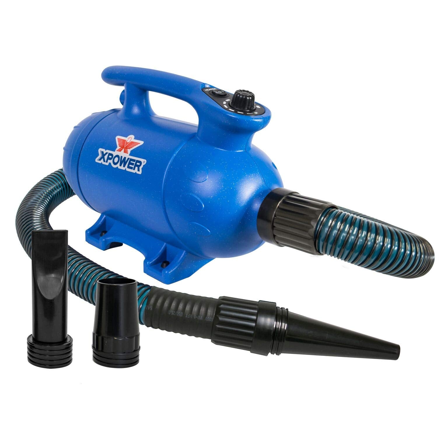XPOWER B-24 Professional Pet Grooming Force Dryer with Powerful and Quiet Motor, Variable Speed and Extra Heat, Versatile For Al