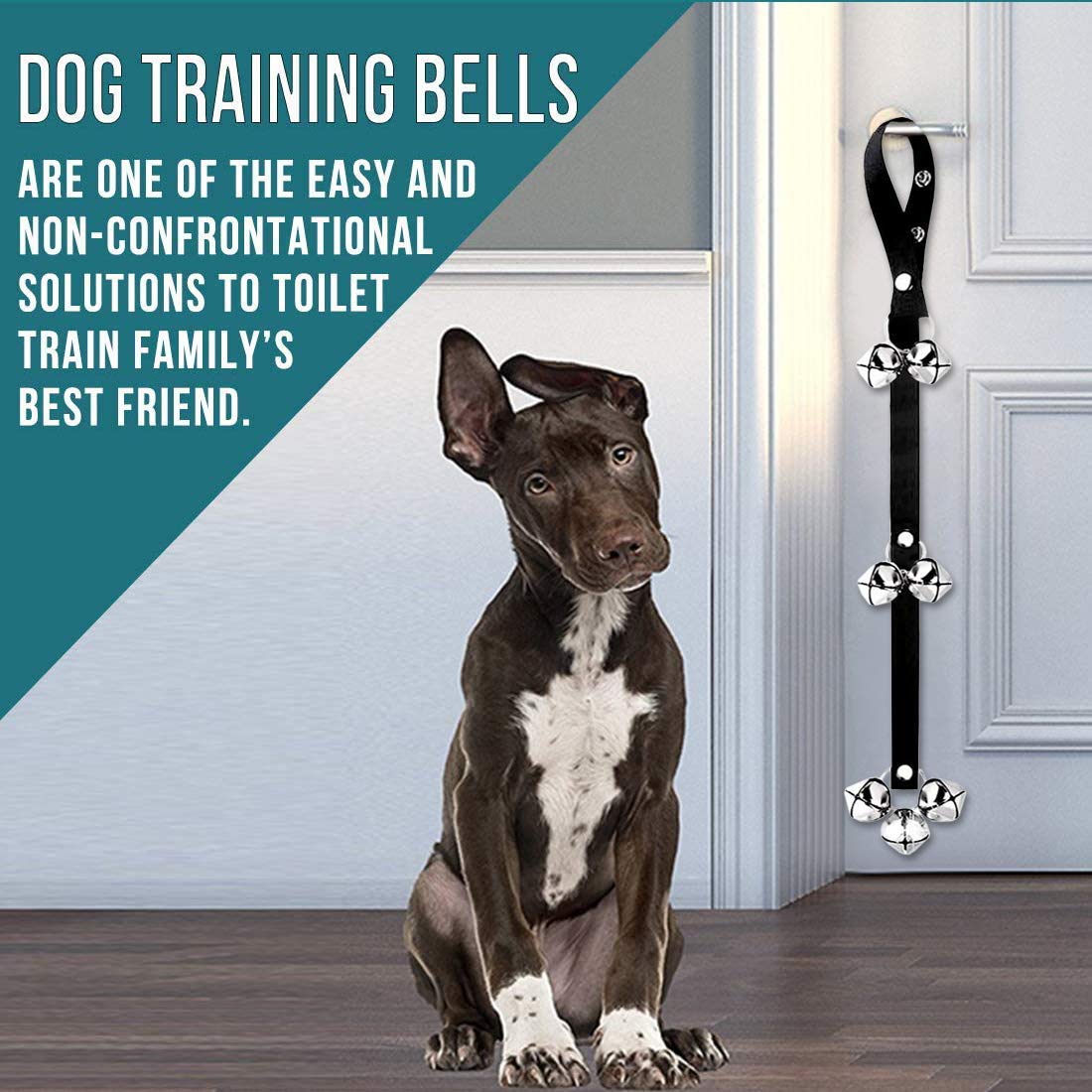 Bluetree Dog Doorbells Premium Quality Training Potty Great Dog Bells Adjustable Door Bell Dog Bells For Potty Training Your Puppy The Easy Way - 7 Extra Large Loud 1.4 Doorbells