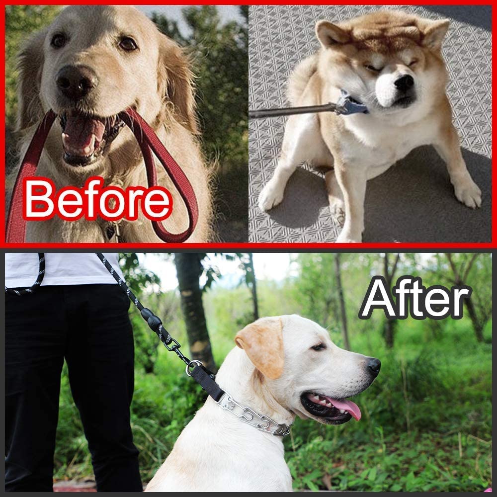 Cbbpet Dog Prong Collar, Adjustable Dog Training Collar With Quick Release Buckle For Small Medium Large Dogs