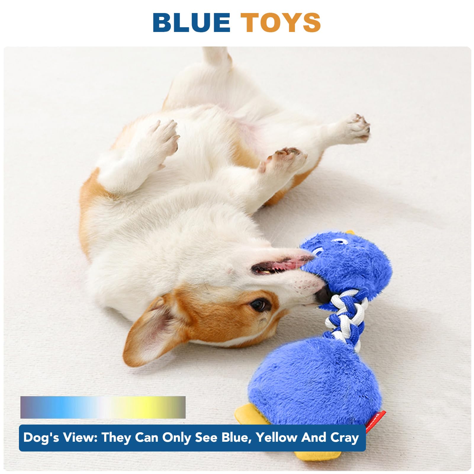 Bomda Dog Plush Toy, Large Dog Squeaky Toys, Stuffed Animal Dog Plush Toy For Cuddling & Playing, Cute Pet Toy For Medium And La