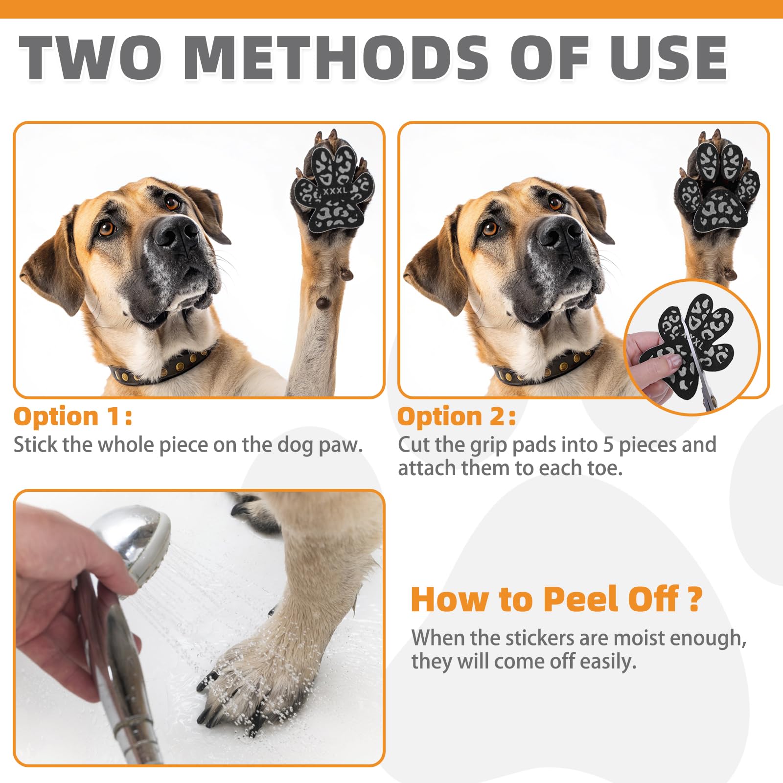 Kooltail Anti-Slip Dog Paw Protector Gripper Traction Pads For Hot Pavement, Dog Feet Stickers With Stronger Adhesive On Hardwoo
