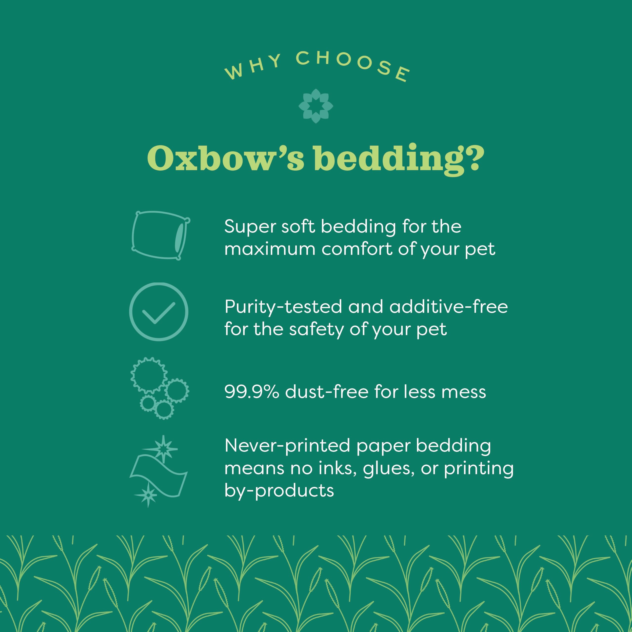 Oxbow Pure Comfort Small Animal Bedding - Odor & Moisture Absorbent, Dust-Free Bedding For Small Animals, Blend, 72 Liter Bag