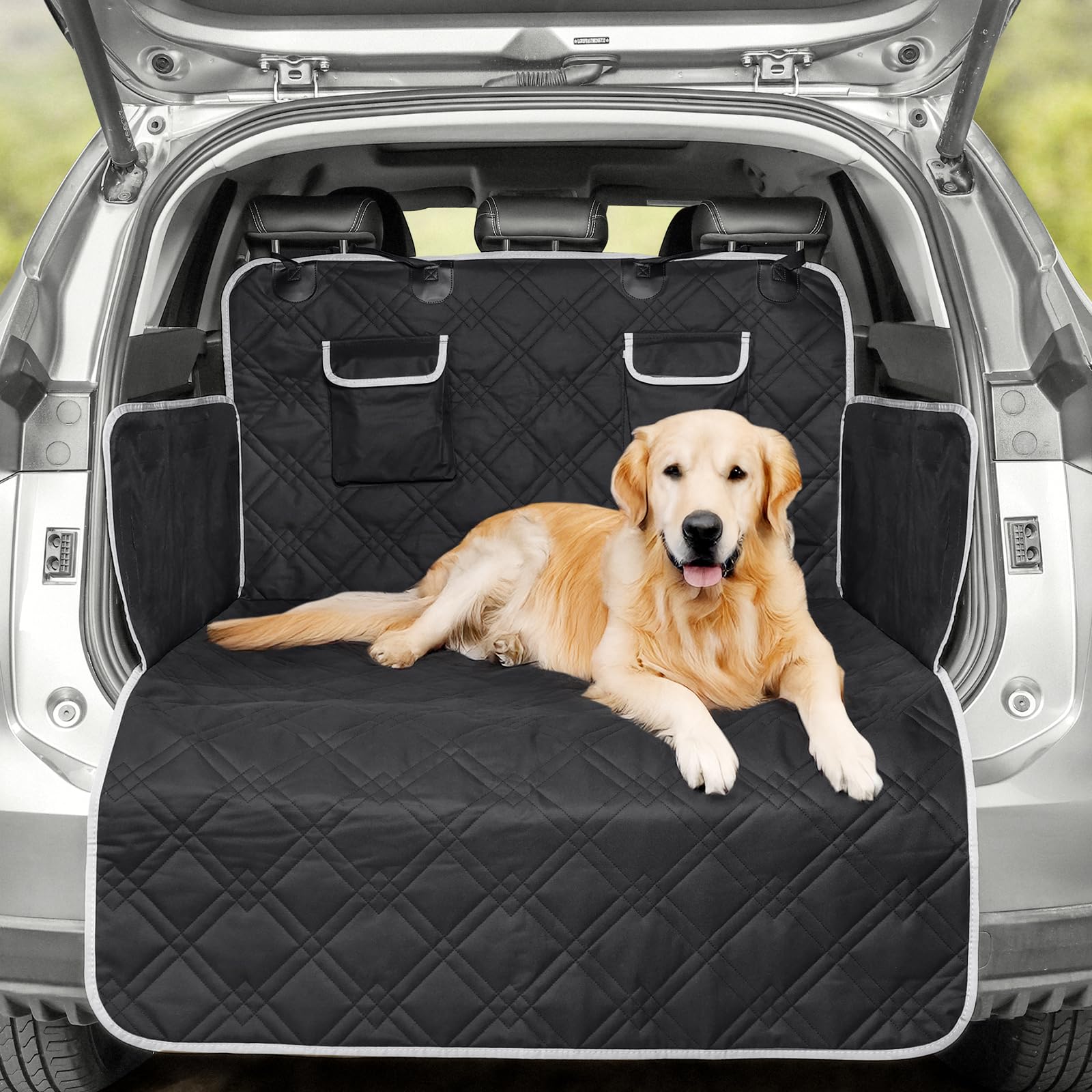 Bumubi Suv Cargo Liner For Dogs Trunk Cover Dog Seat Covers For Car Protector For Dogs Backseat Heavy Duty Waterproof Pet Cargo 