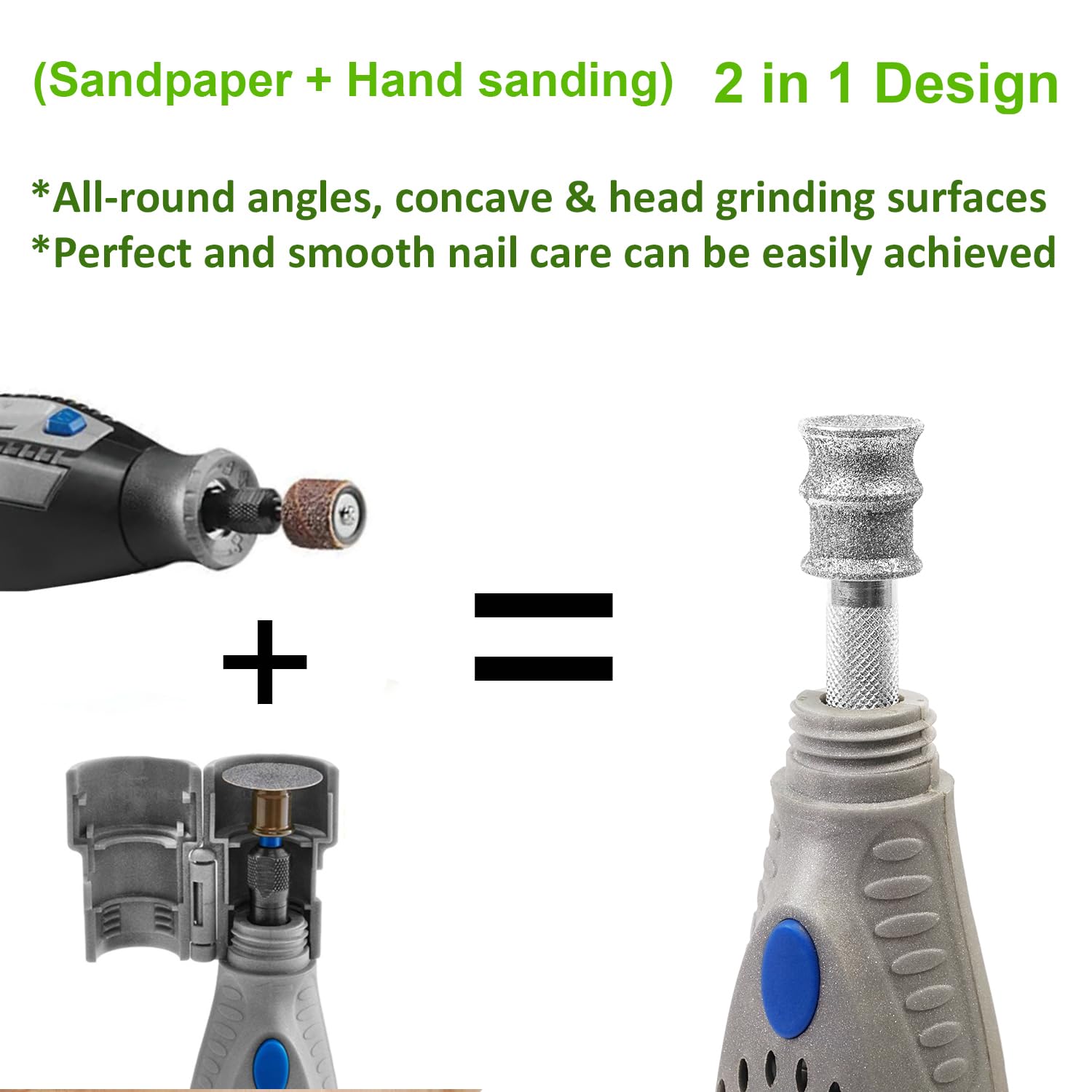 Platgo Jumbo+60 Diamond Dog Nail For Dremel, Screw-Mounted Mode Nail Dremel Tool For Dogs, Especially Suitable For Long-Haired D