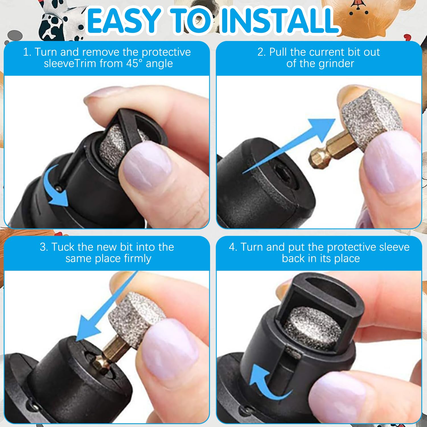 Silent Groom Pro Nail Grinder, Silent Grind Pro For Dogs, Heusom Silent Grind Pro, Silent Grind Pro Dog Nail Trimmer, New Electr