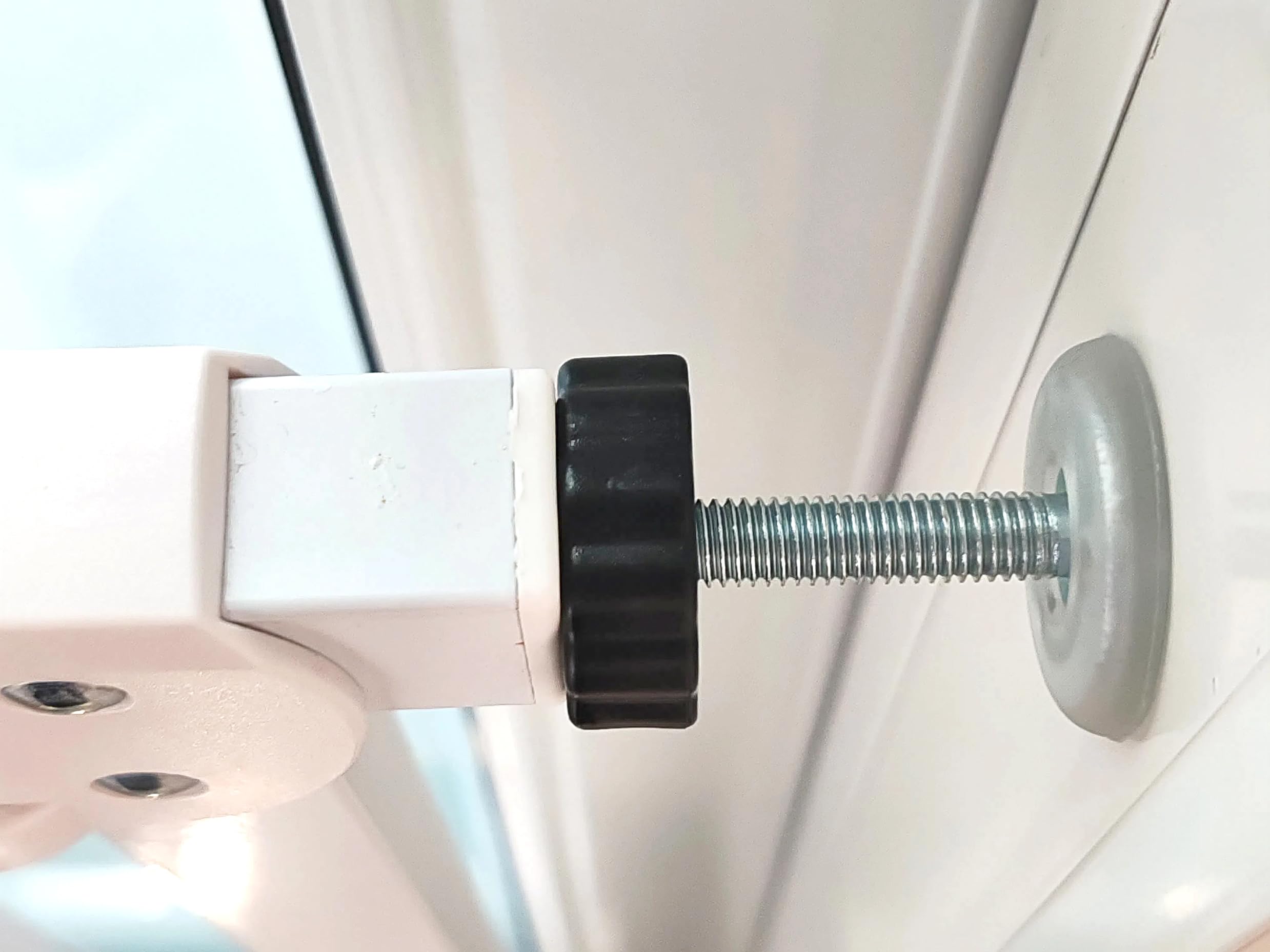 Pet Gates Spindle Rods 8Mm(M8) - Replacement Parts Threaded Screw Bolts Hardware Kit Wall Protector For Baby Pressure Mounted Safety Door & Pet Stair Gates (Black, M8 9Cmlong)