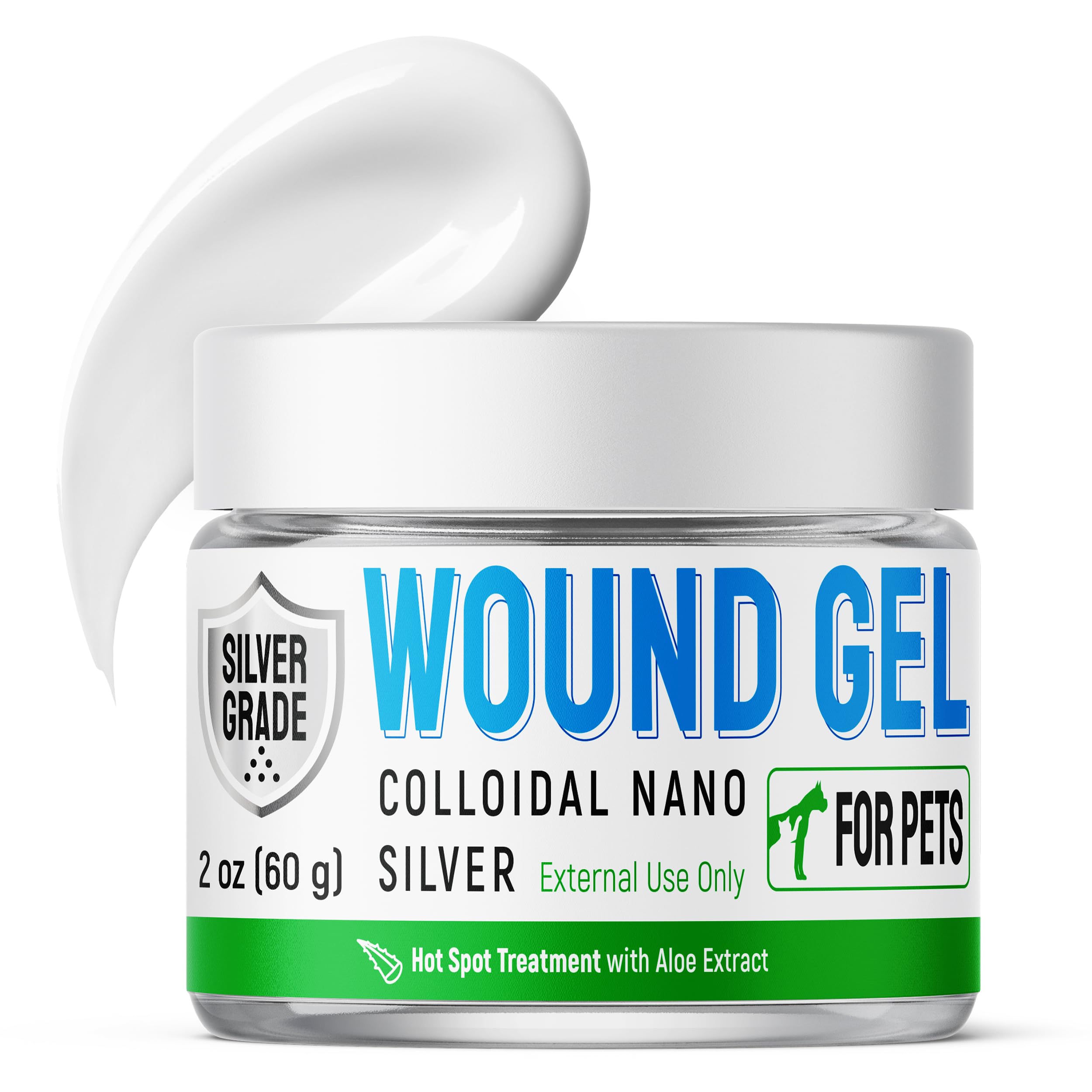 Hot Spot Treatment for Dogs Wound Gel - Solution for Cats with Itching, Irritation, Scratching, Cuts, & Redness - Best Used with