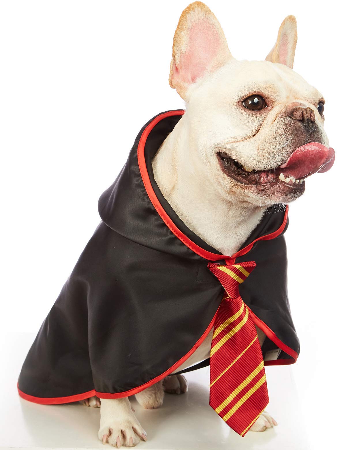 Impoosy Pet Halloween Dog Hoodies Funny Cat Wizard Costume Cute Apparel Soft Shirts Clothes With Glasses (X-Large,Neck:21')