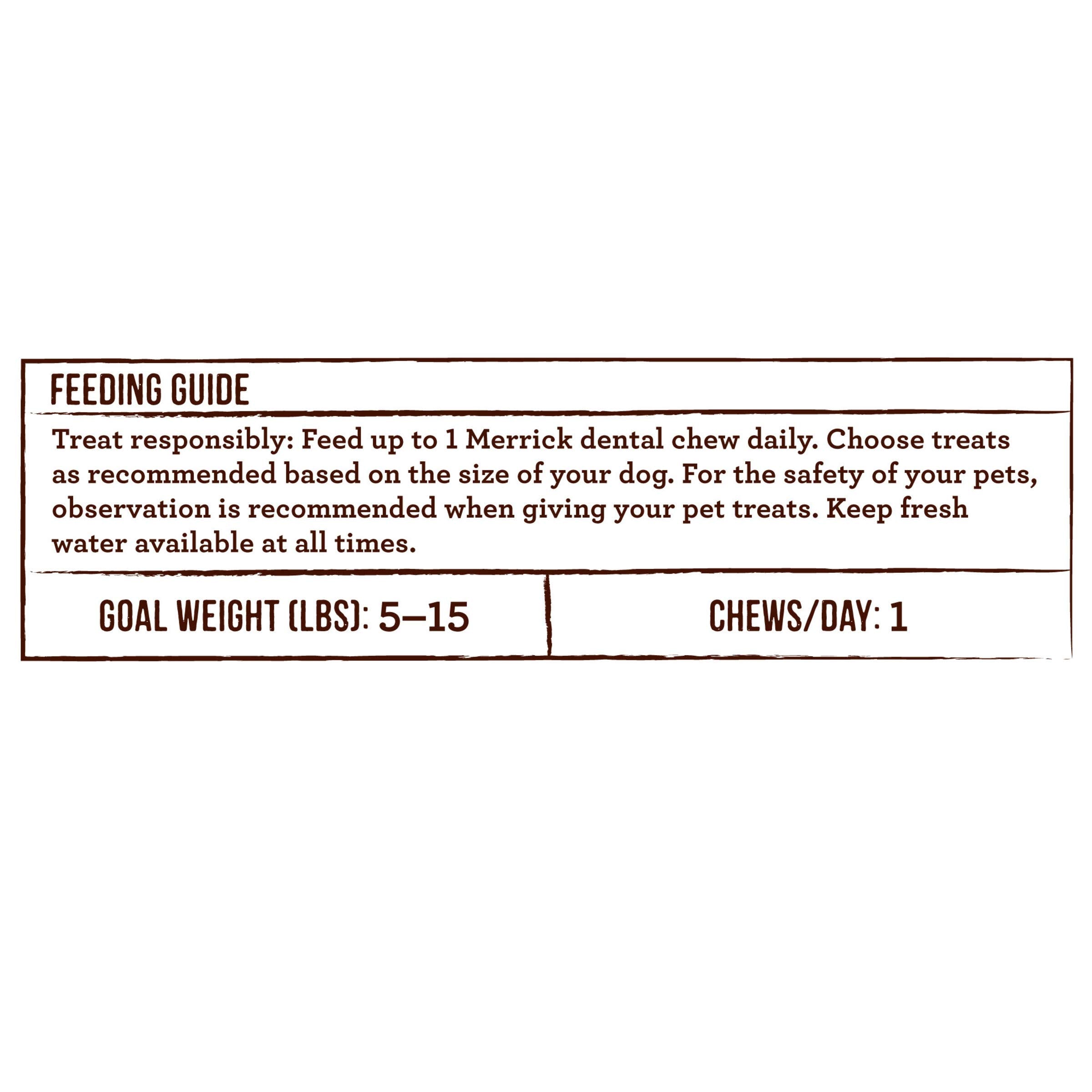 Merrick Fresh Kisses Natural Dental Chews Infused With Coconut And Botanical Oils For Tiny Dogs 5-15 Lbs - 78 ct. Box