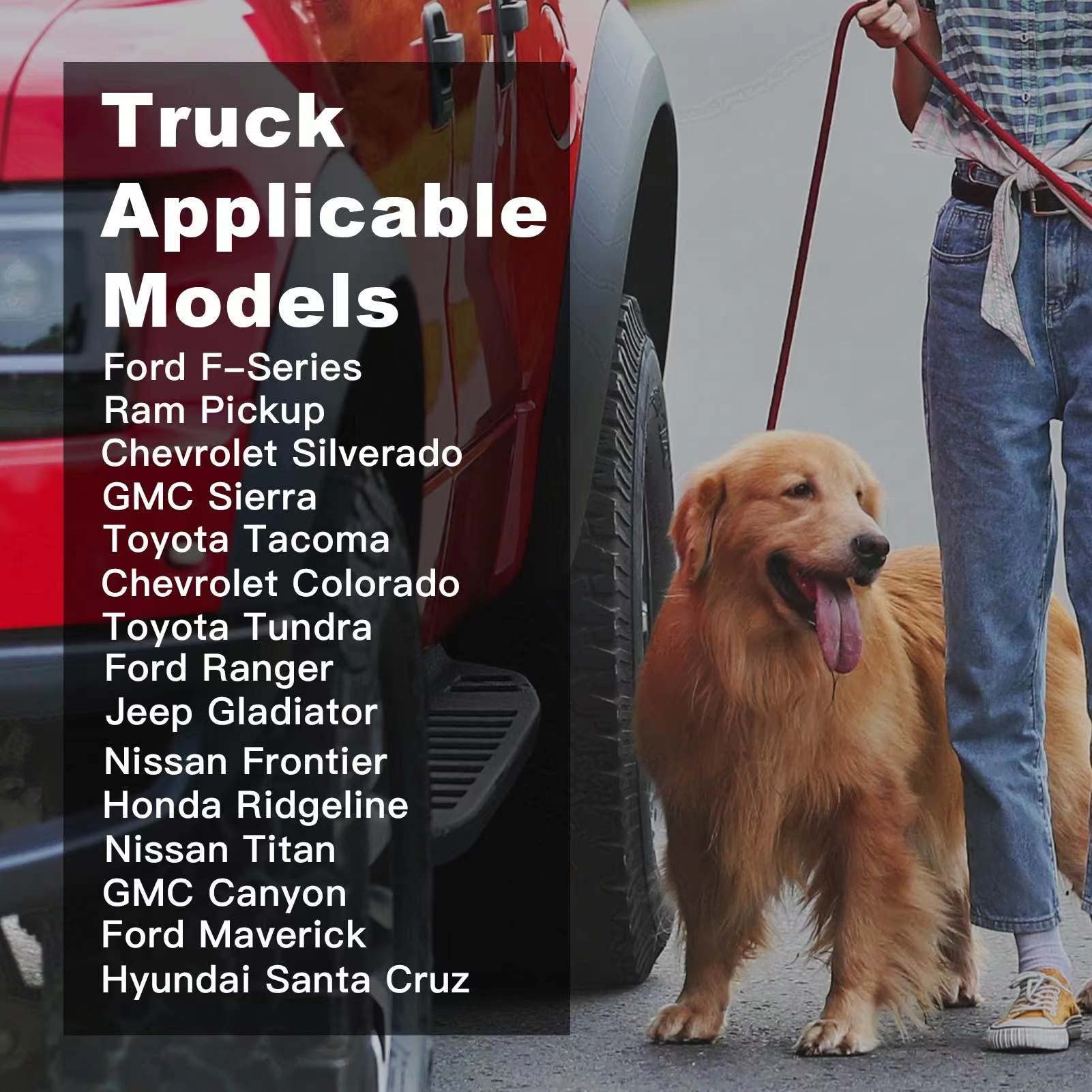 Meginc Dog Car Seat Cover For Trucks, Dog Seat Cover For Back Seat Protector F150 Ram 1500, Waterproof Dog Hammock For Truck With Mesh Window Heavy Duty Seat Cover For F-Series/Gmc Sierra/Silverado