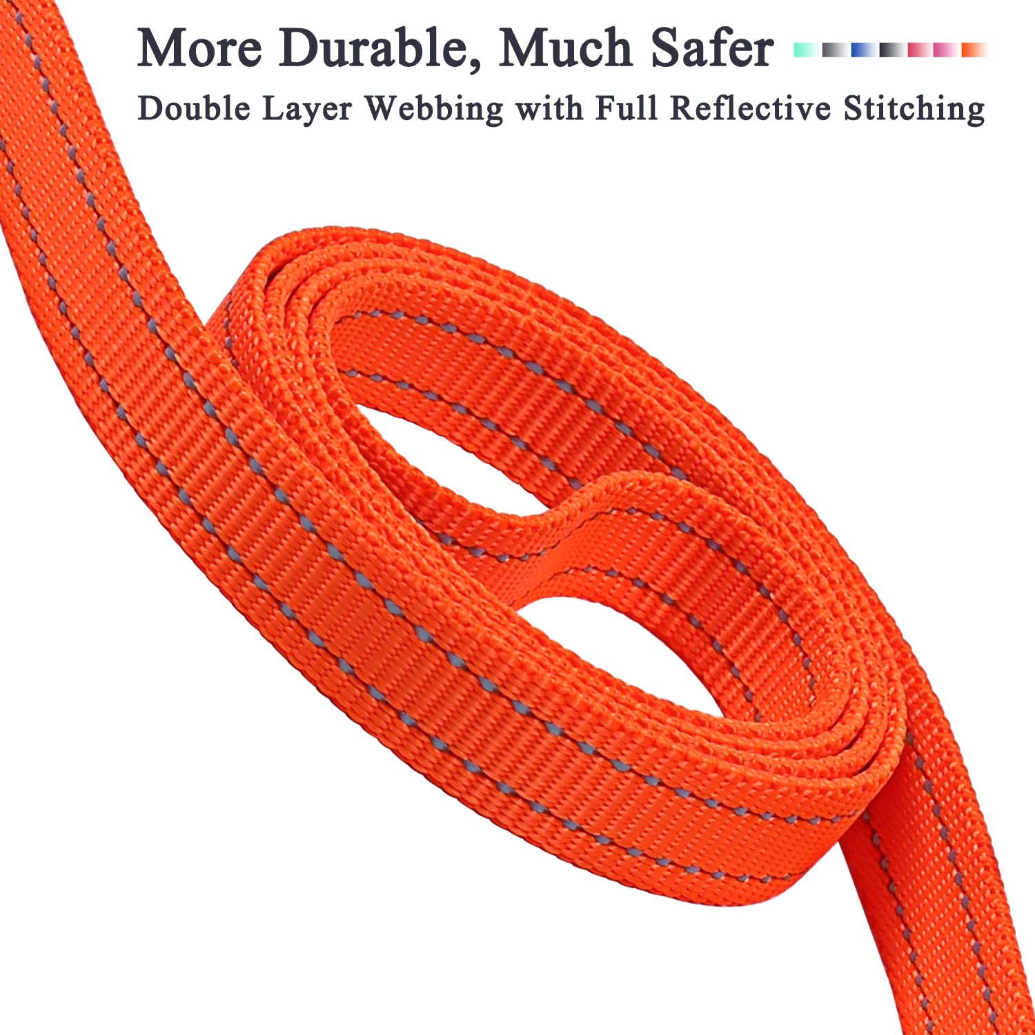 Vivaglory Dog Leash, Dog Training Leashes With Comfortable Neoprene Padded Handle, Heavy Duty Walking Leash For Small & Medium D