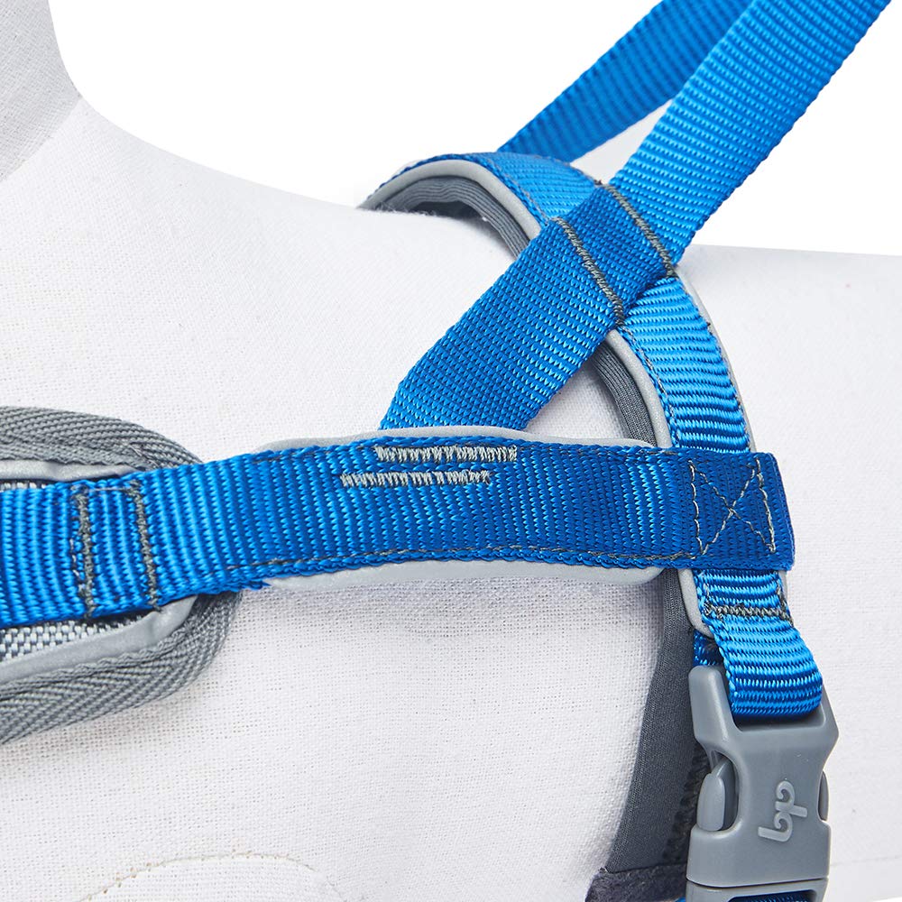 Blueberry Pet 8 Colors Soft & Comfy 3M Reflective Strips Padded Dog Harness Vest, Chest Girth 16.5' - 21', Navy, Small, Nylon Adjustable Training Harnesses For Dogs