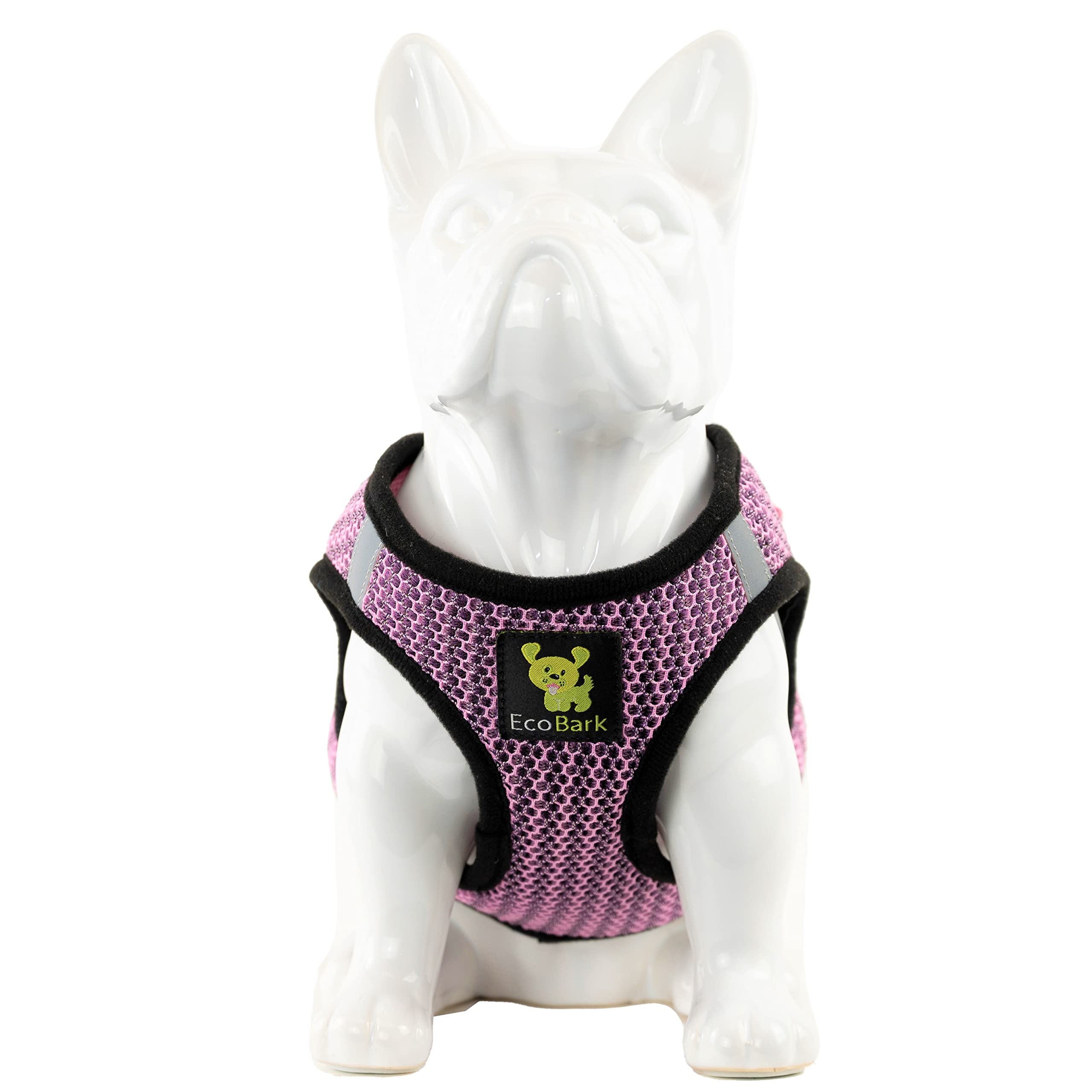 Ecobark Step In Dog Harness - Teacup Dog Harness For Xxxs, Xxs, Xs, And Small Dogs - Soft Mesh Mini Body Halter For Toy Breeds And Puppies - Dog Harness Vest Under 5 Pounds Lbs (Xxxs, Lilac Pink)