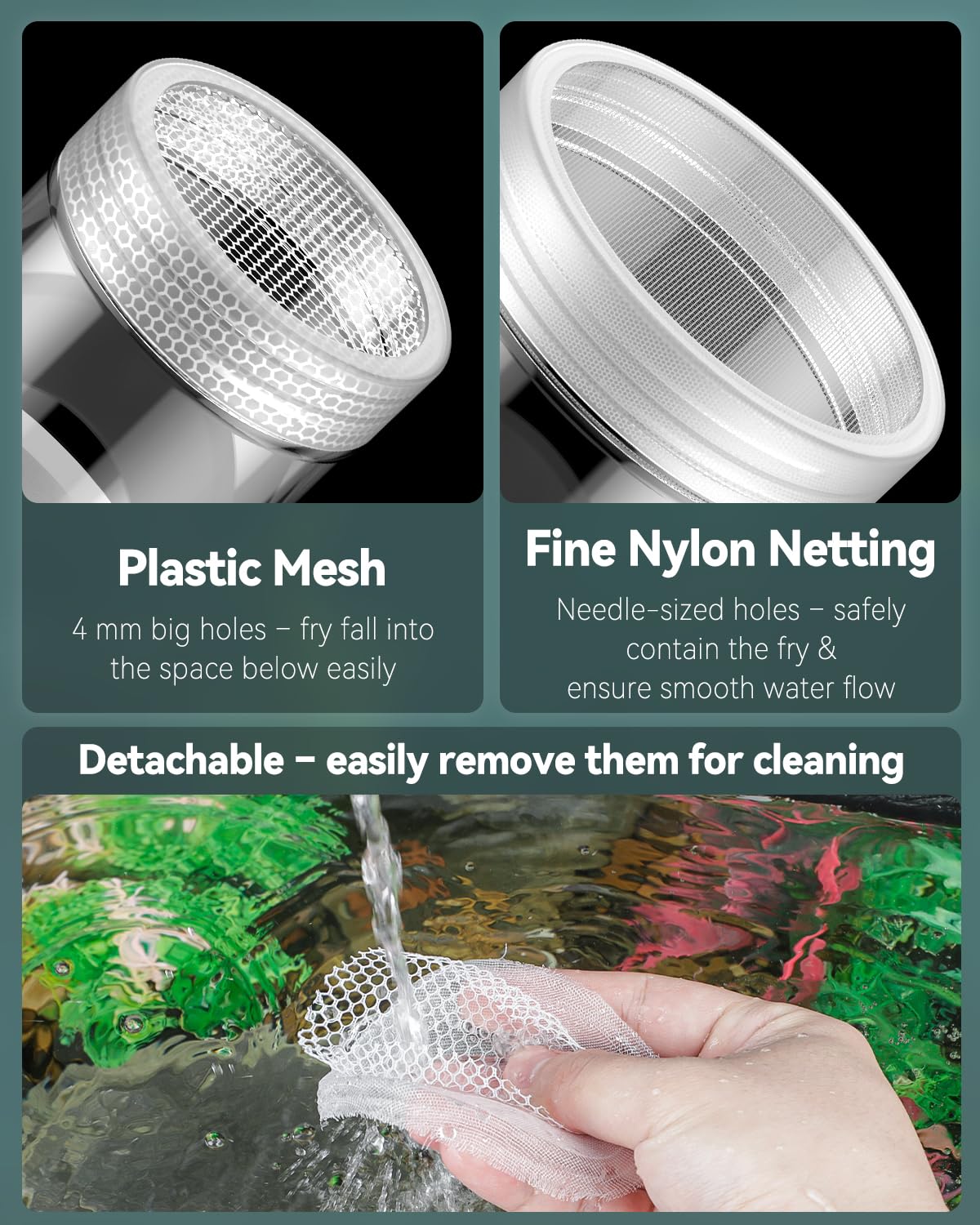 Pawfly Breeder Box For Fish Tank, Aquarium Fish Breeding Box, Floating Guppy Breeder Box, Baby Fish Separator For Aquarium, Plas