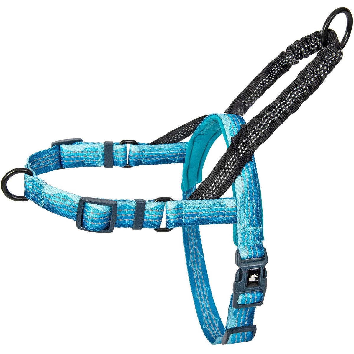 Leash Boss No Pull Dog Harness, Easy Walk For Small, Medium, And Large Pets, Reflective With Rear And Front Clip Attachment (Wav