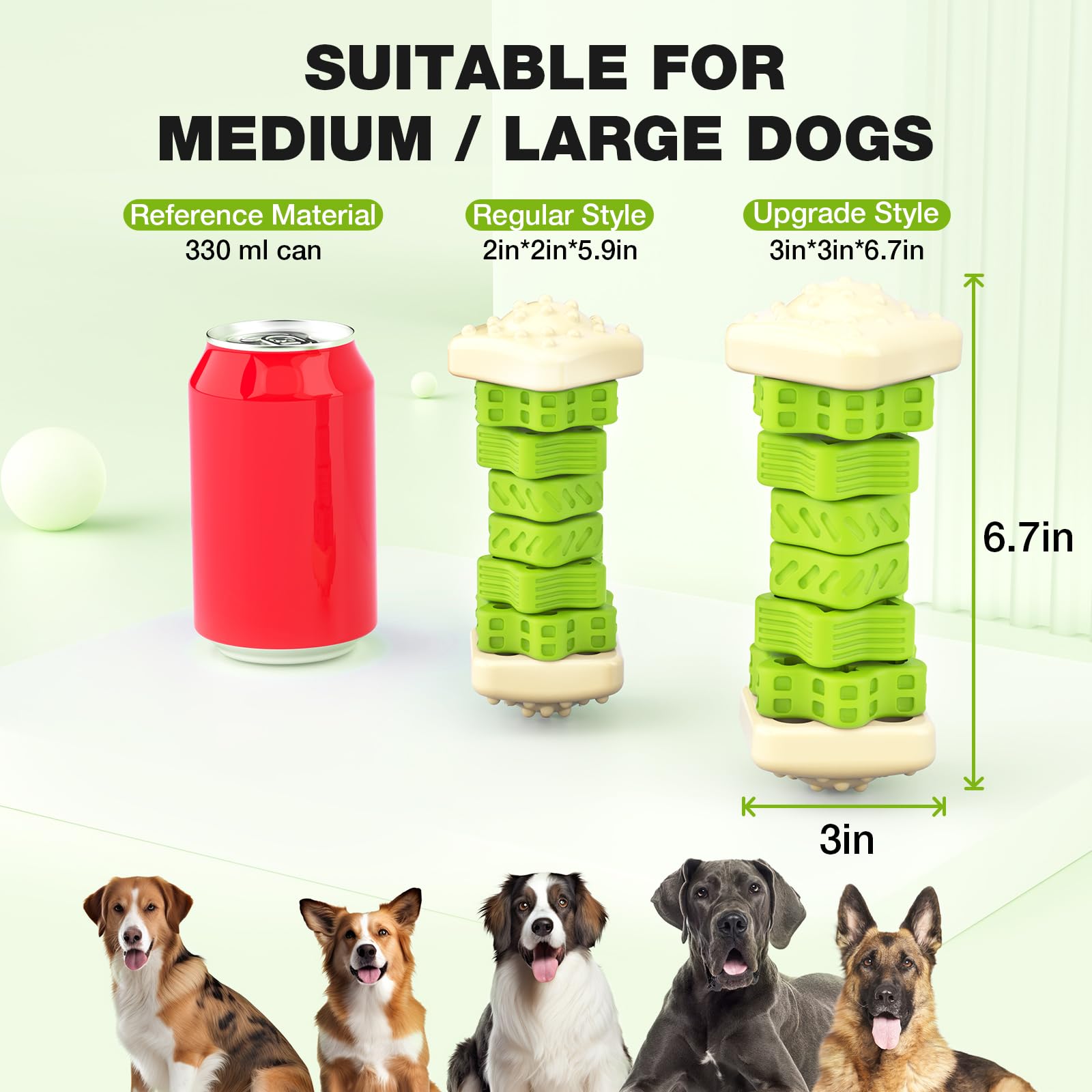 Dog Toys For Aggressive Chewers Indestructible Dog Toys, Tough Dog Chew Toys, Interactive Dog Toys Dog Puzzle Toys Rubber Dog En