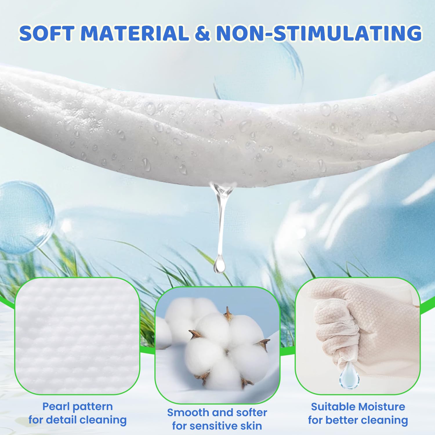 Voisen 8 Pcs Pet Glove Wipes For Dogs And Cats, Cleaning & Deodorizing Bathing Grooming Wipes,Unscented Thick Nourish Fur Glove