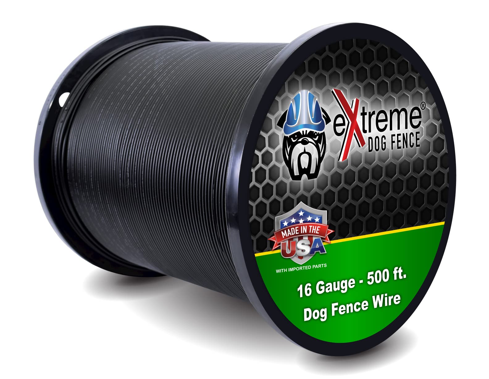 Professional Grade Heavy Duty Solid Core Electric Dog Fence Wire - Compatible With All Wired Electric Pet Fence Systems - 500 Fe