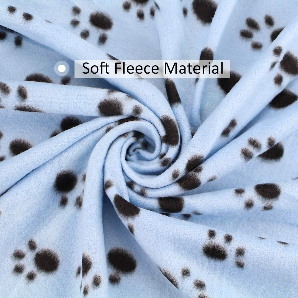 Comsmart Warm Paw Print Blanket/Bed Cover For Dogs And Cats, 6 Pack Of 24X28 Inches