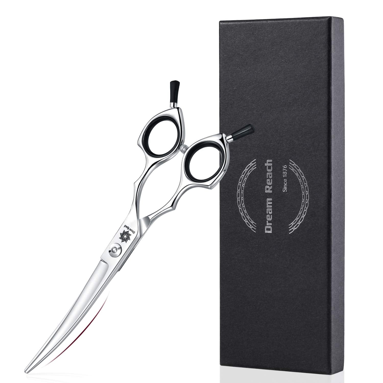 Grooming Pet Shear, 6.5 Inch Upword Curved Scissors, Curved Shears For Cat Shears And Small Dog Shears Or Any Breed Trimming Cuts, Design For Professional Pet Groomer