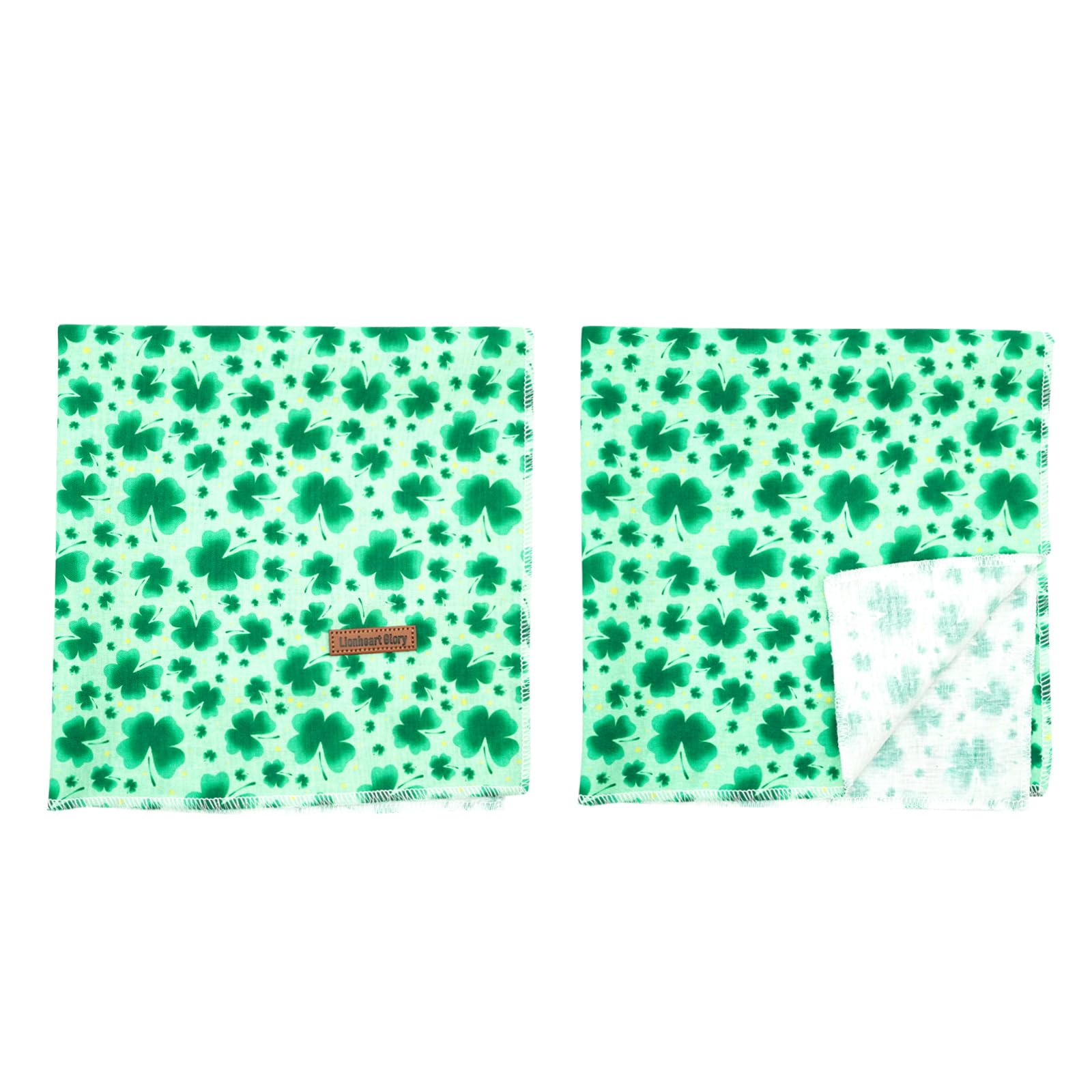 Lionheart Glory St. Patrick'S 1-Pack Washable Soft Dog Scarf, Square Adjustable Bandanas For Small Dogs And Cats