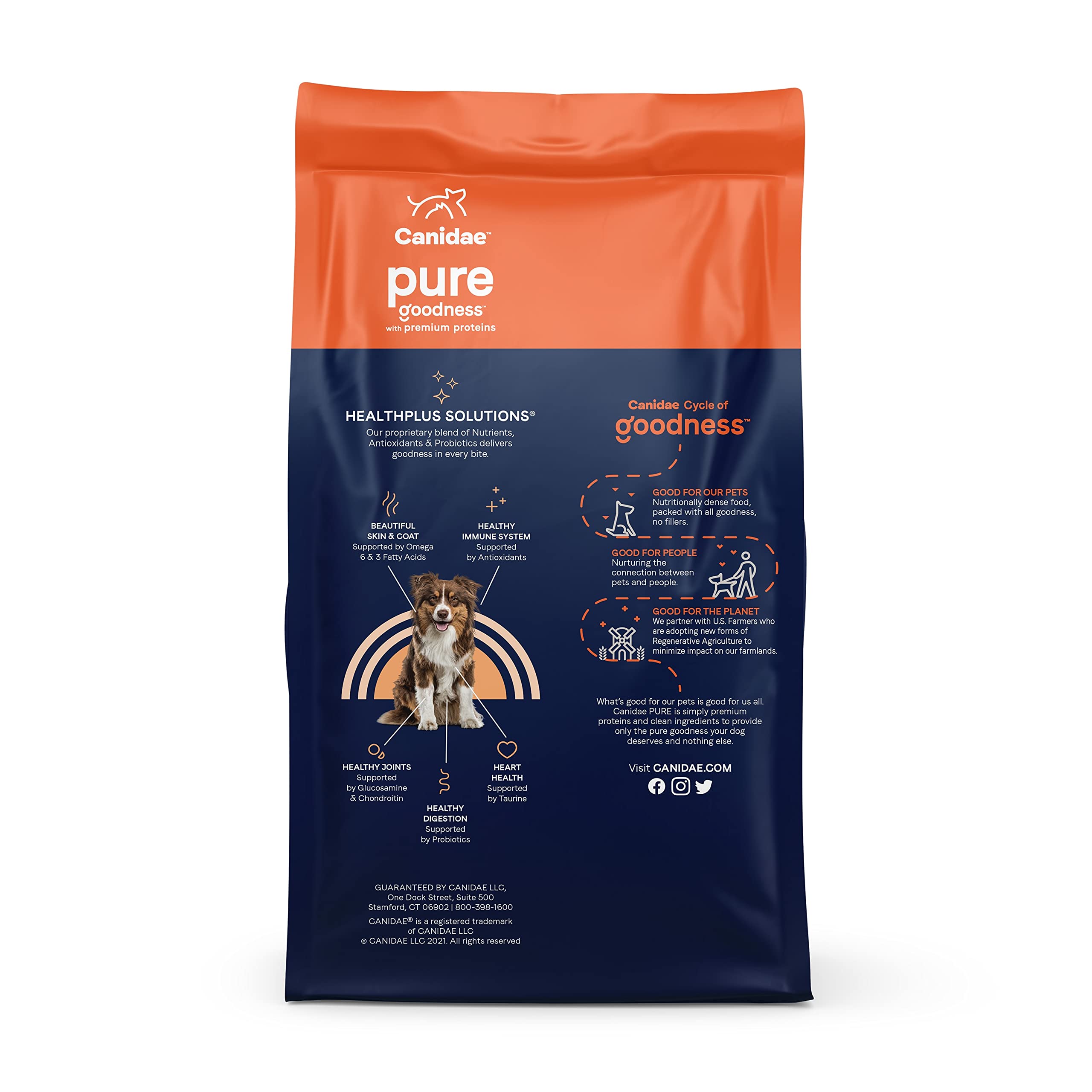 CANIDAE Pure Limited Ingredient Premium Adult Dry Dog Food, Real Salmon & Barley Recipe, 4 lbs, with Wholesome Grains