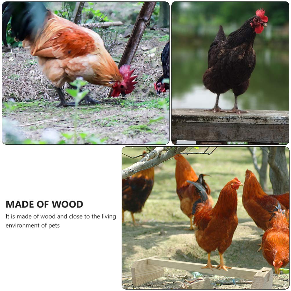 Popetpop 2Pcs Chicken Perch Wooden Roosting Bar For Coop And Brooder Bird Perch For Large Bird Baby Chicks Pollos Gallinas Polluelos Parrots