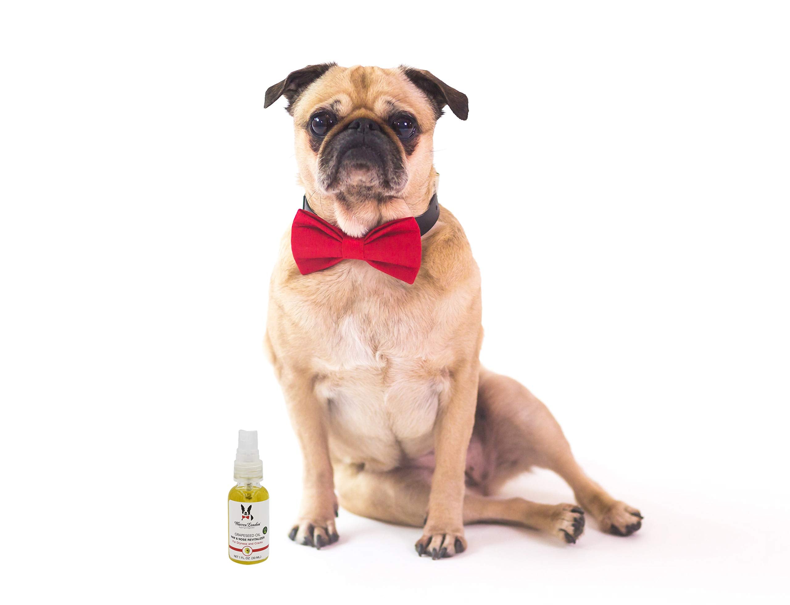 Warren London Nose & Paw Pad Moisturizer For Dogs - Grapeseed Oil & Essential Oil Blend - Instant Relief Revitalizing & Moisturizing Spray For Softer Dog Paws - Made In Usa - 1Oz