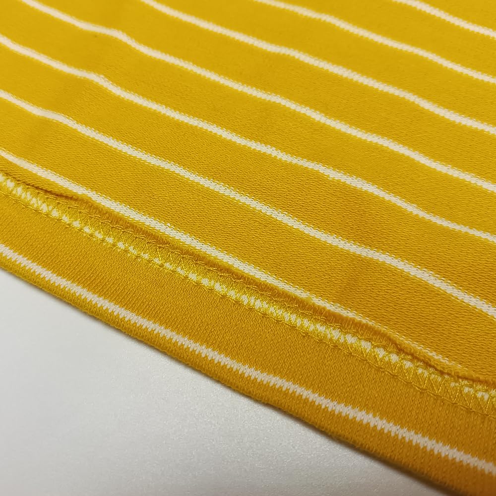 Dog Shirts For Small Dogs, 100% Cotton French Bulldog Clothes, Matching Dog And Owner Clothes Separately Sold (Yellow, Owner-Xl)