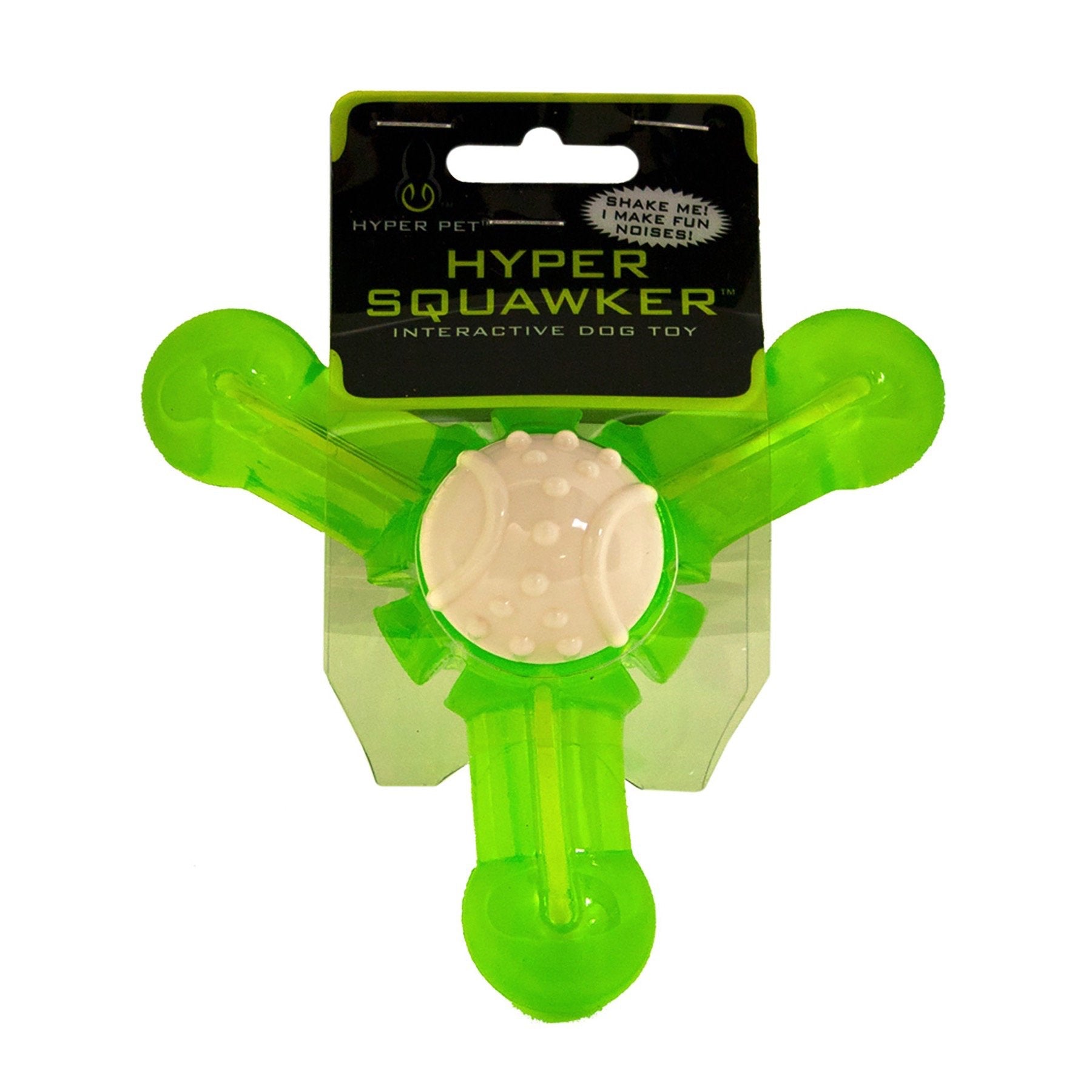 Hyper Pet Hyper Squawkers Dog Jack Durable Dog Toy Designed From Tpr And Nylon With An Enticing Giggle Noise Medium