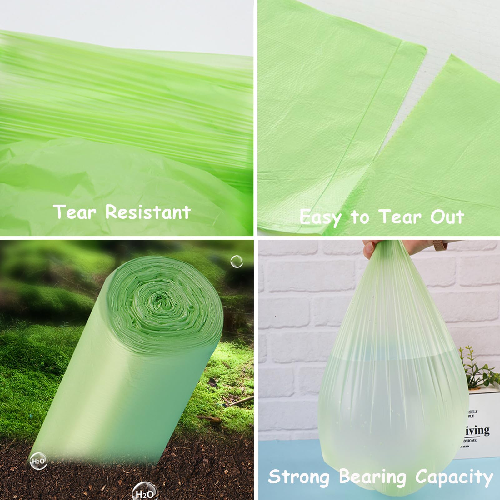 Mayayaday Dog Poop Trash Can For Outdoors, Dog Waste Trash Can For Yard Garden Home With Lid Removable Inner Bin, 100Pcs Green W