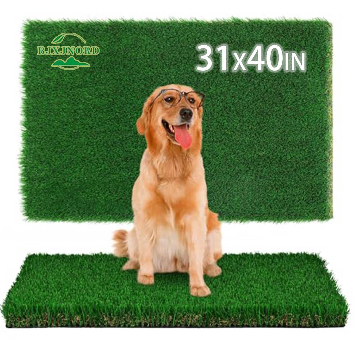 Artificial Grass Pad For Dogs -Premium Dog Potty Turf Mat With Drainage Holes, Fake Grass Pee Pads, Puppy Training Turf, Reusabl
