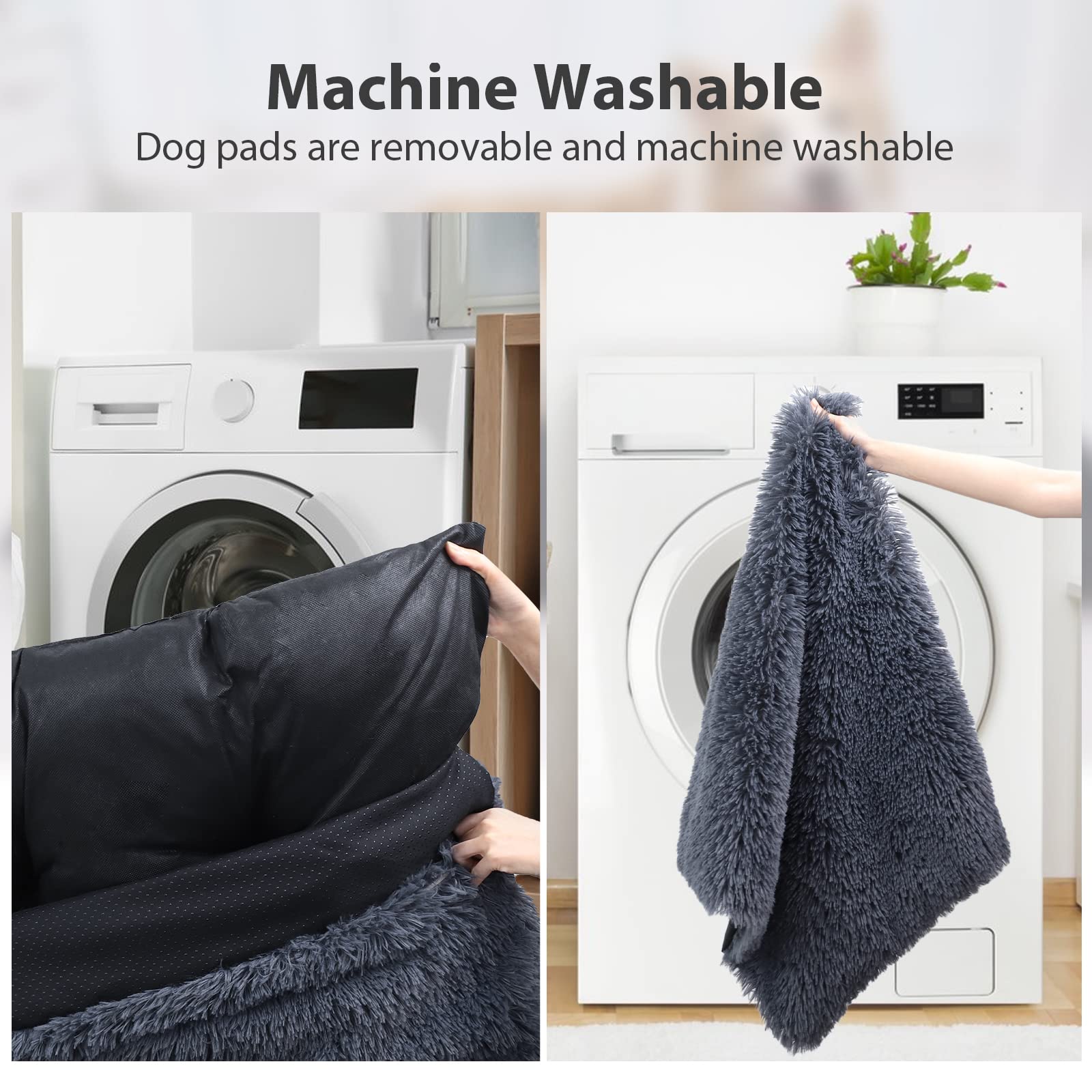Champets Washable Dog Bed For Crate 29''X21'',Large Dog Bed Washable For Small,Medium,Large,Extra Large Dogs Cats Pet,Waterproof