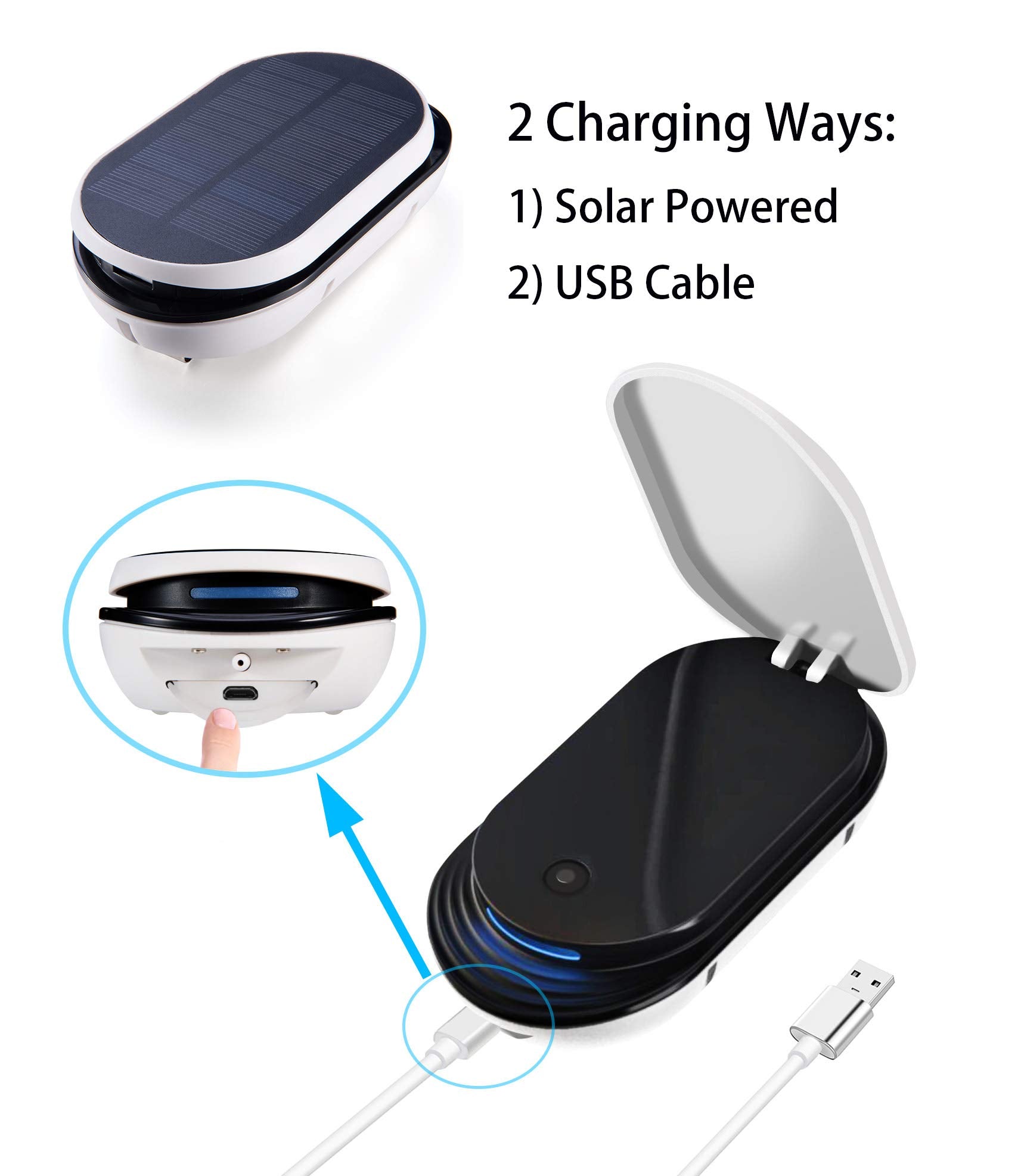 Lewisia Solar Air Pump Kit USB Aquarium Fish Tank Air Pump with Air Hoses Bubble Stones Clip 3 Working Modes Pond Aerator Bubble